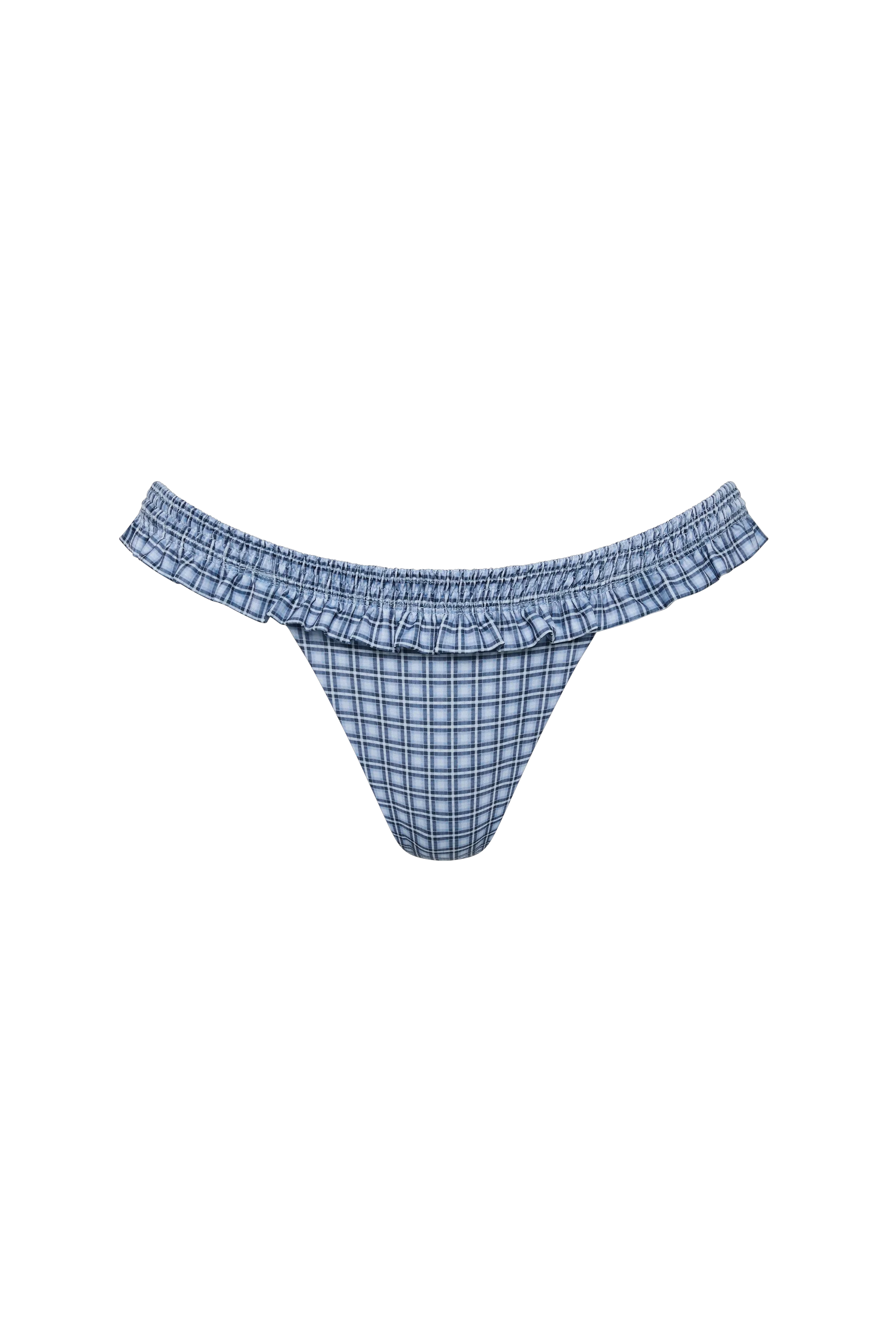 Esterel Bikini Bottom Vintage Blue Check