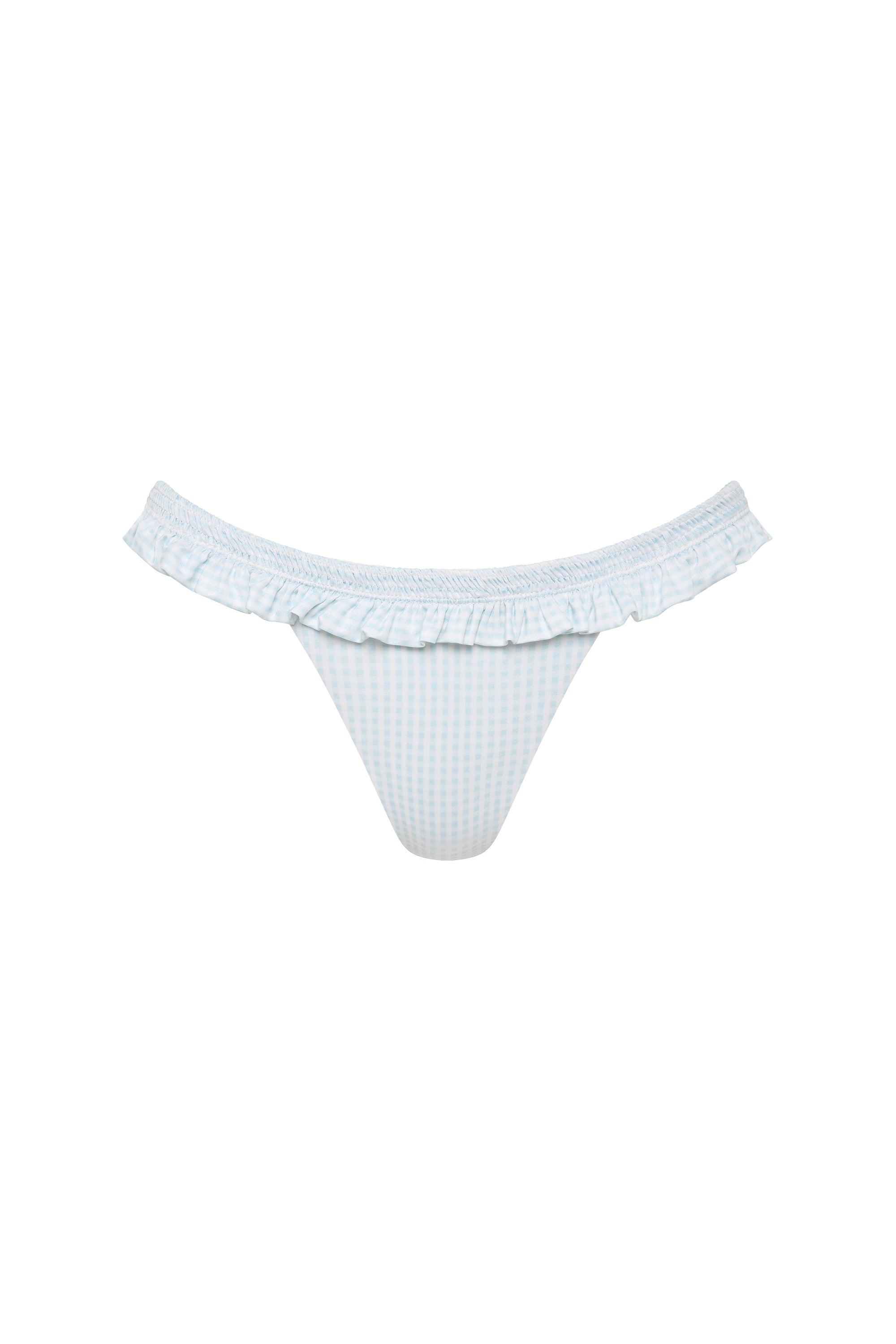 Esterel Bikini Bottom Gingham Sky Blue