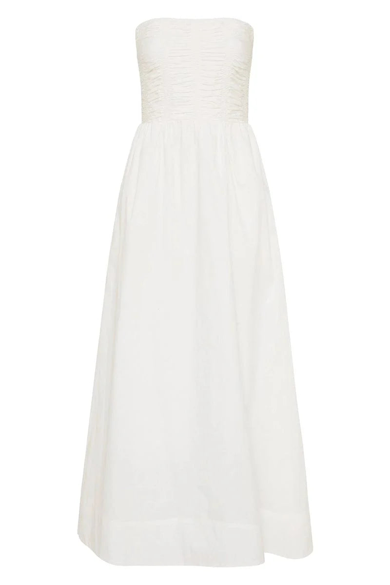 Dominquez Midi Dress White - Final Sale