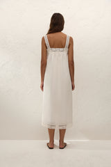 Cristina Midi Dress Mila Lace Ivory