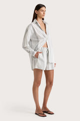 En Vau Shirt Striped Soft Blue - Final Sale
