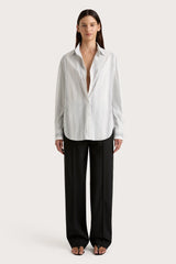 En Vau Shirt Striped Soft Blue - Final Sale