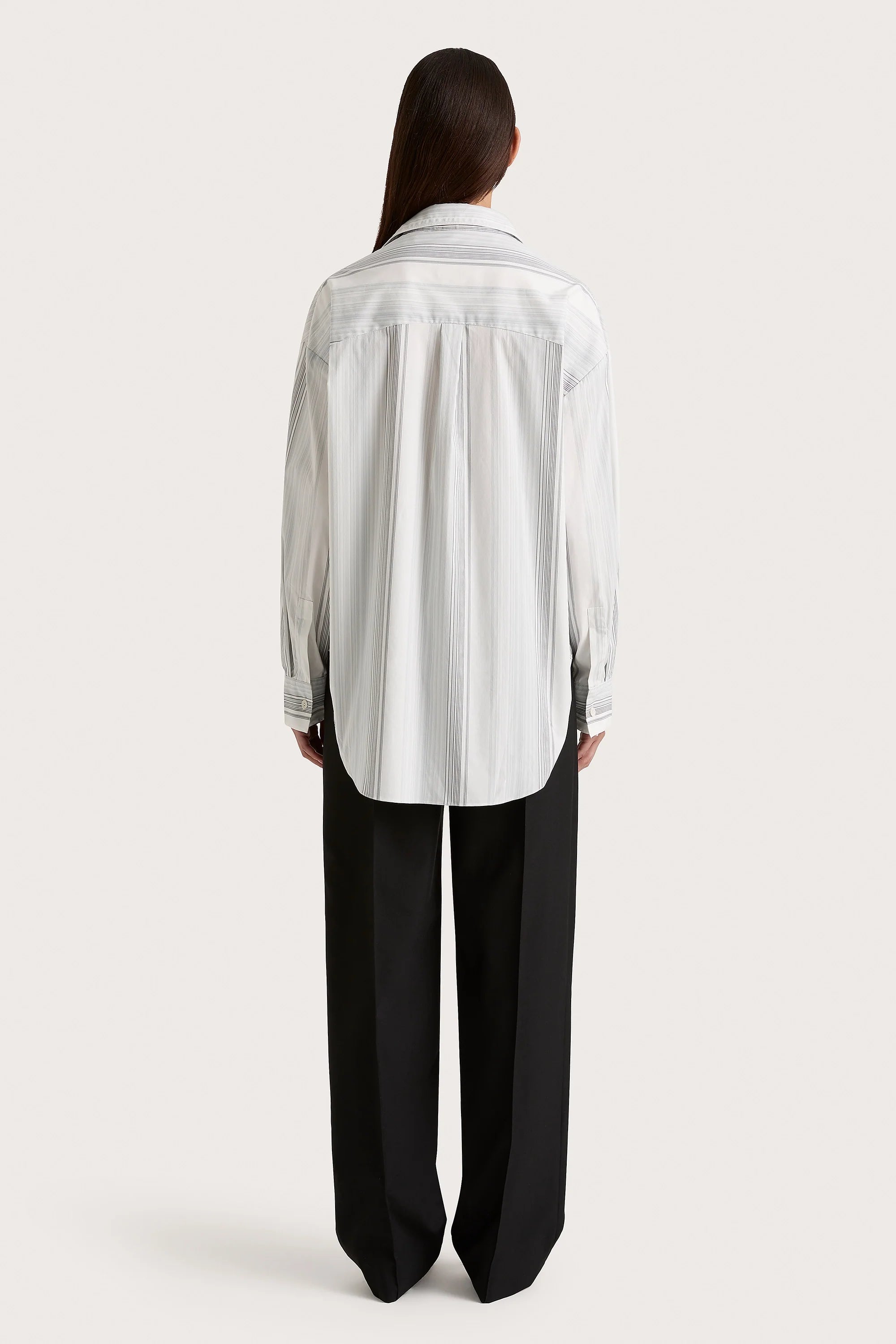 En Vau Shirt Striped Soft Blue - Final Sale