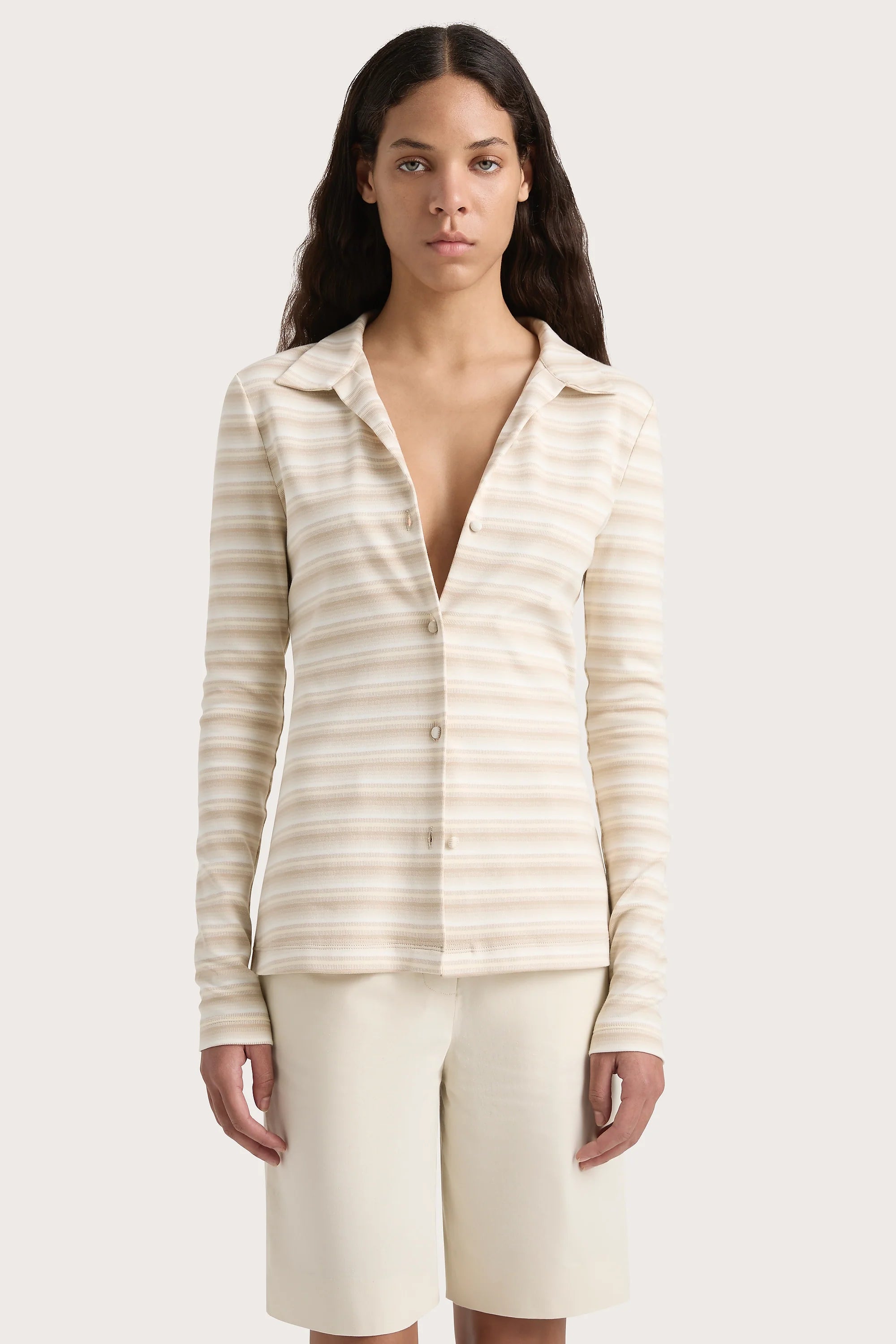 Tiesse Shirt Cream Stripe - Final Sale