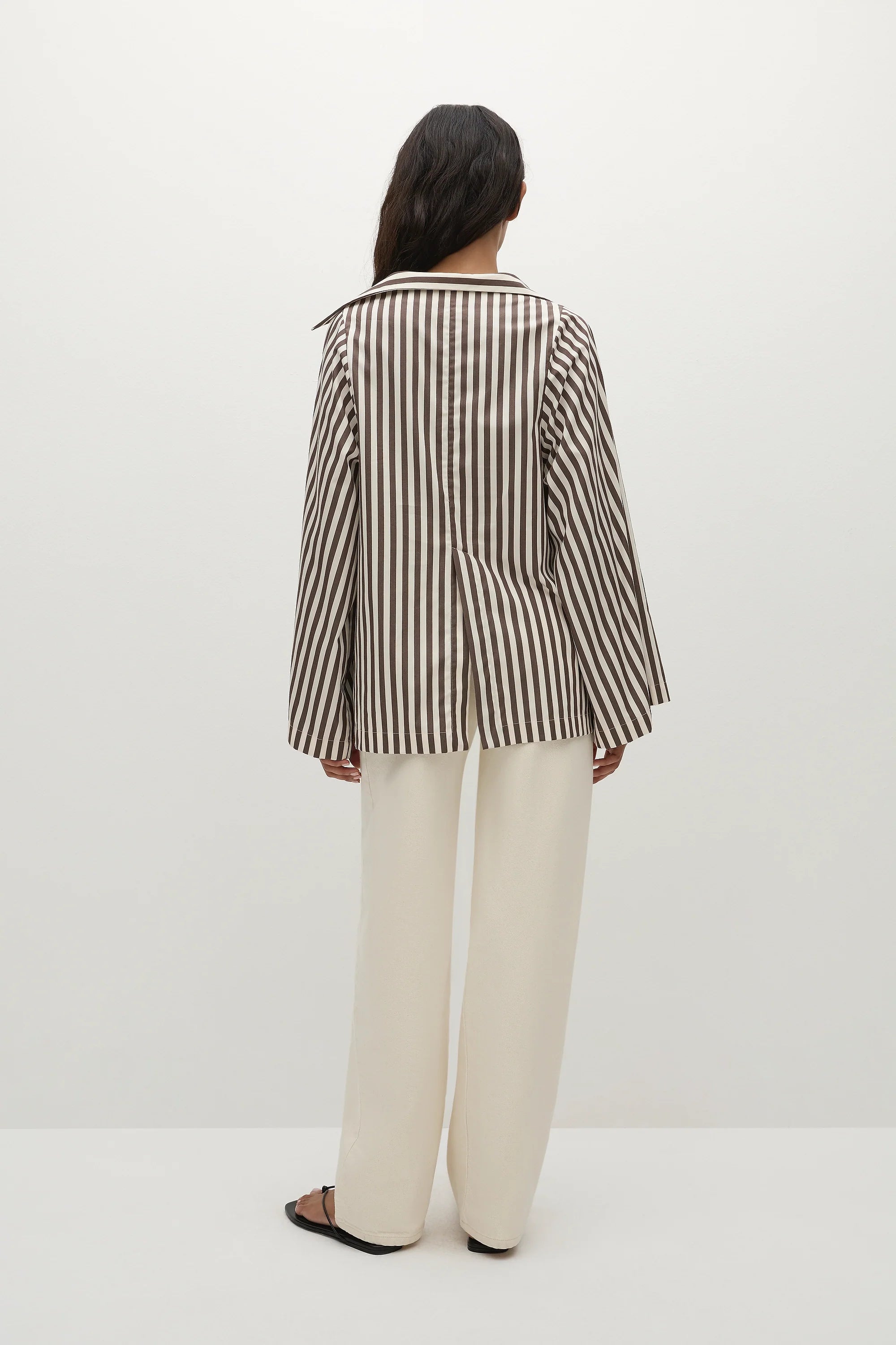 Gaia Top Norway Stripe Espresso - Final Sale