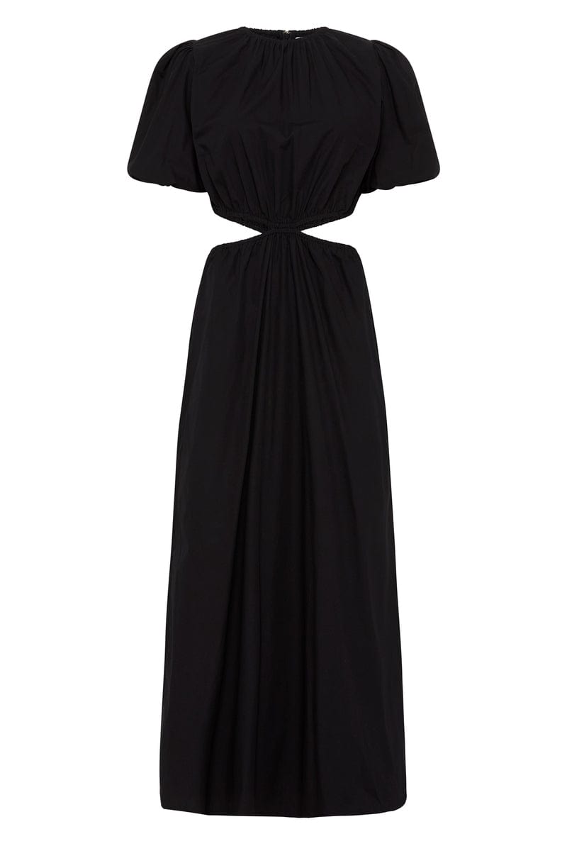 Alessandria Midi Dress Plain Black - Final Sale
