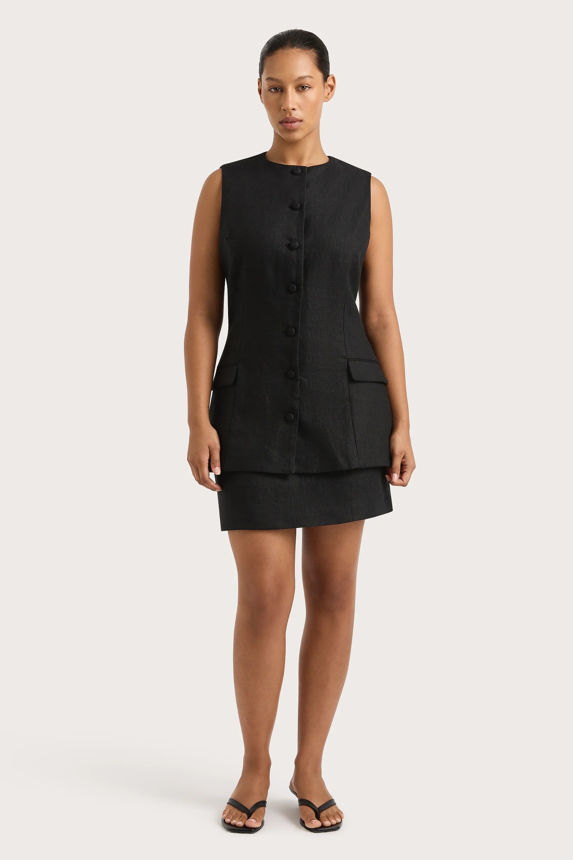 Jane Vest Black - Final Sale