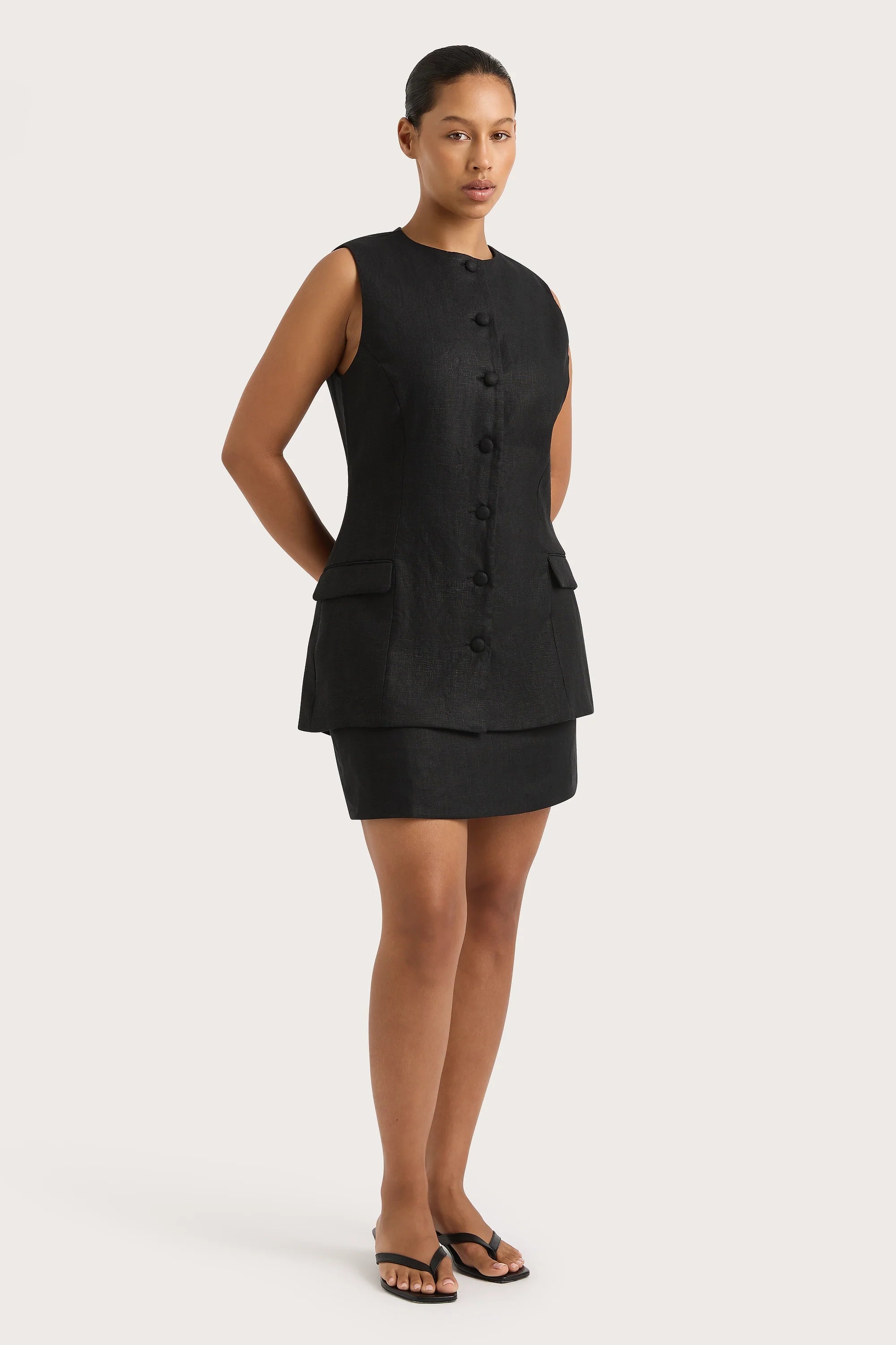 Jane Vest Black - Final Sale