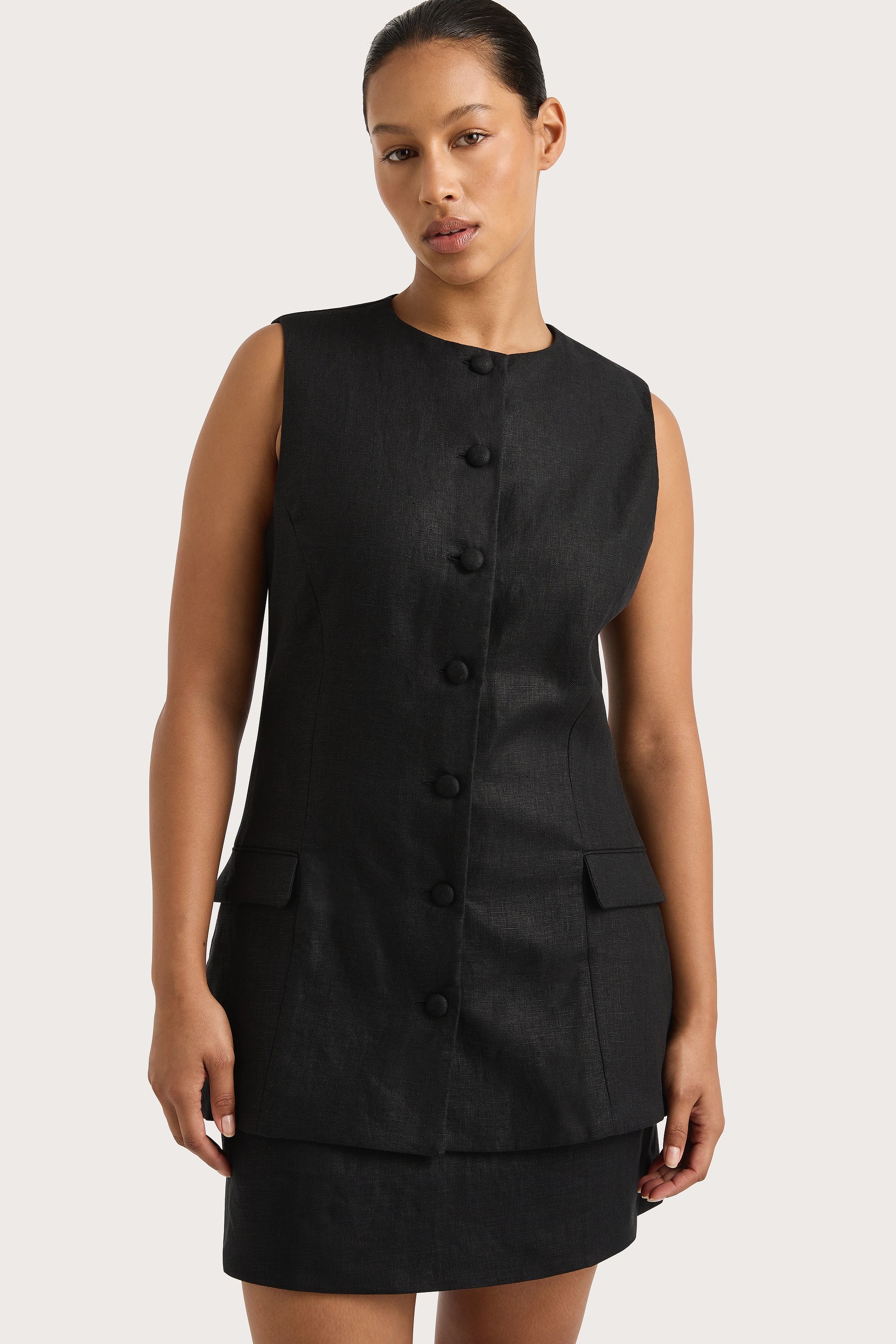 Jane Vest Black - Final Sale