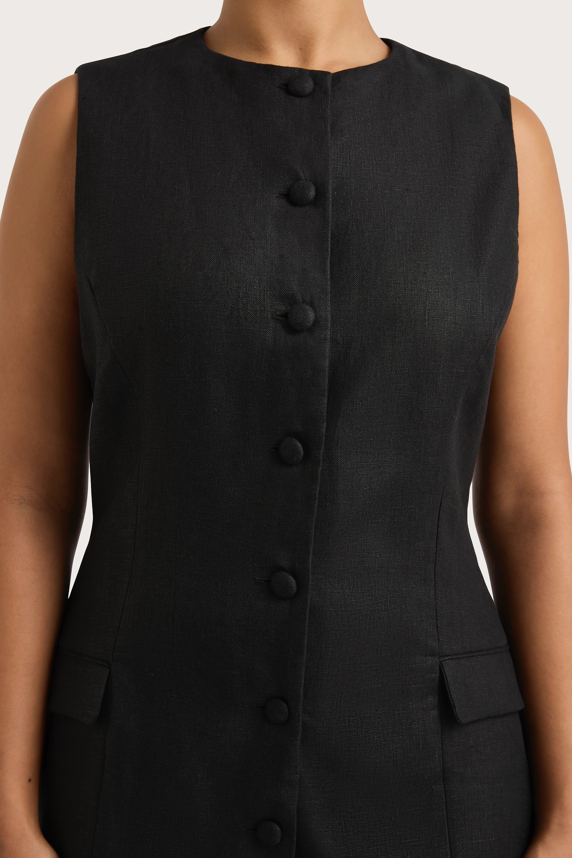 Jane Vest Black - Final Sale