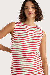 Kelly Top Breton Stripe Red - Final Sale