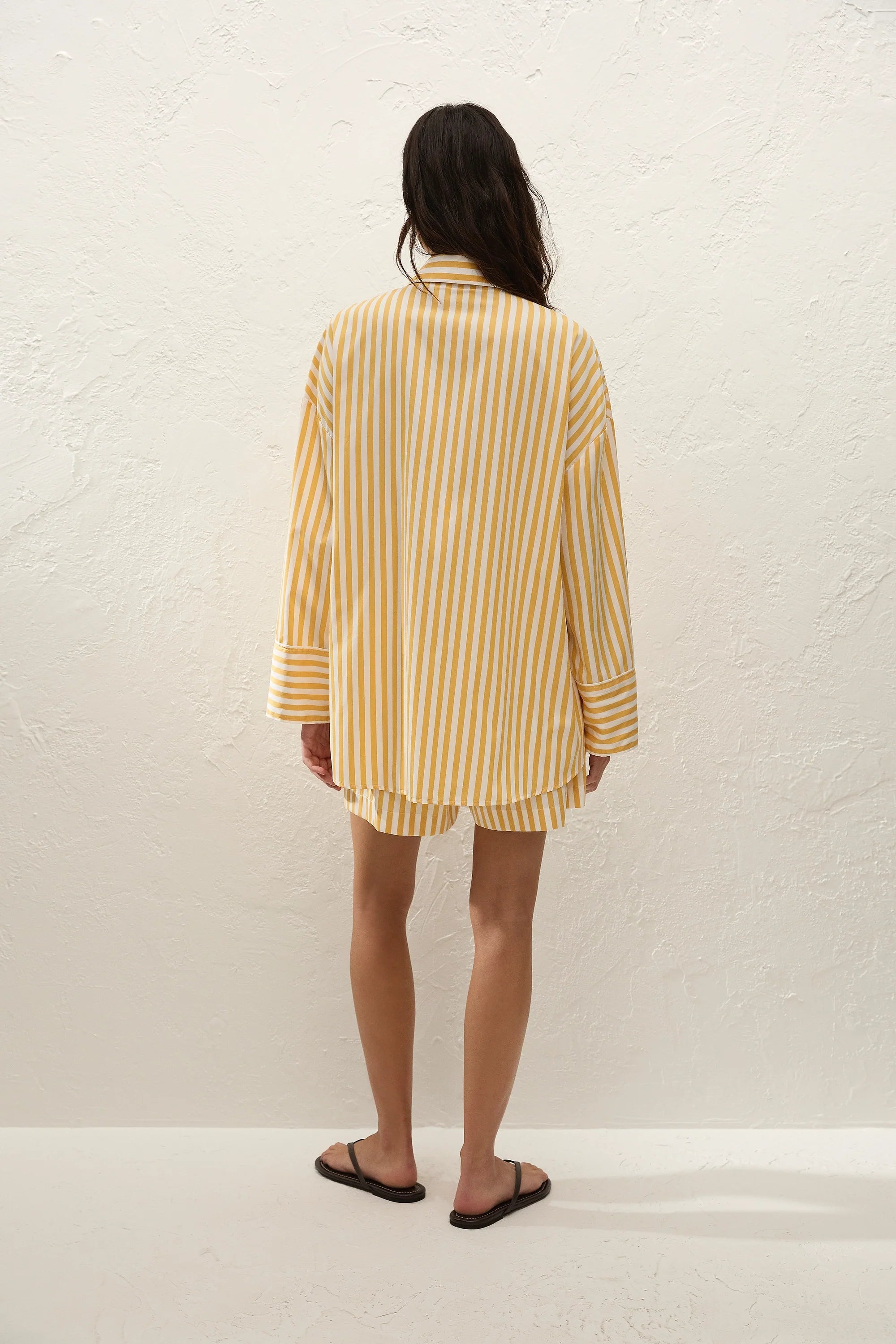 Clemente Shirt Orozco Stripe Mustard - Final Sale
