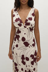 Signe Maxi Dress Dandelion Floral Bordeaux