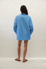 Clemente Shirt Mico Pinstripe Azul - Final Sale