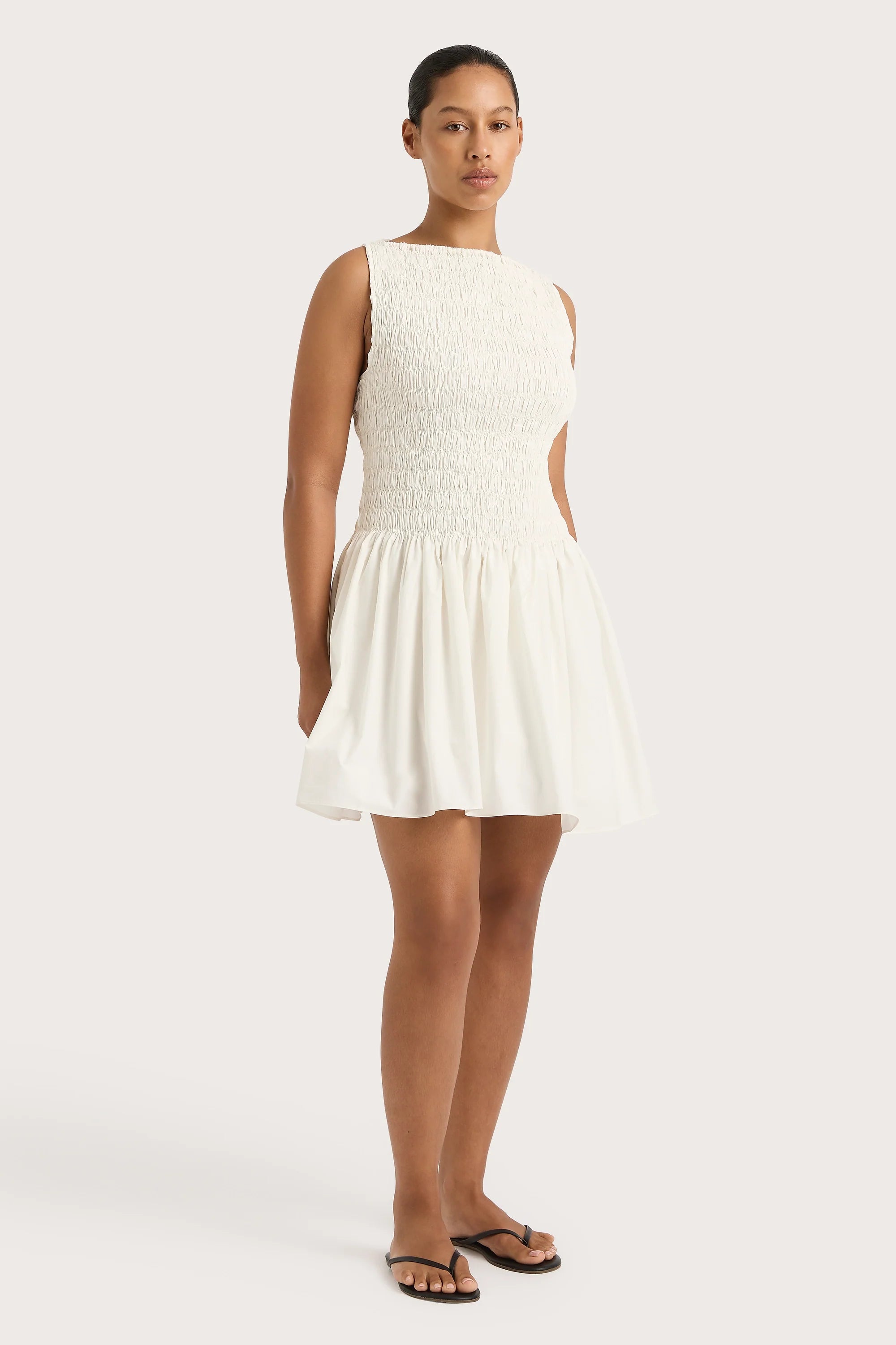 Noa Mini Dress White - Final Sale