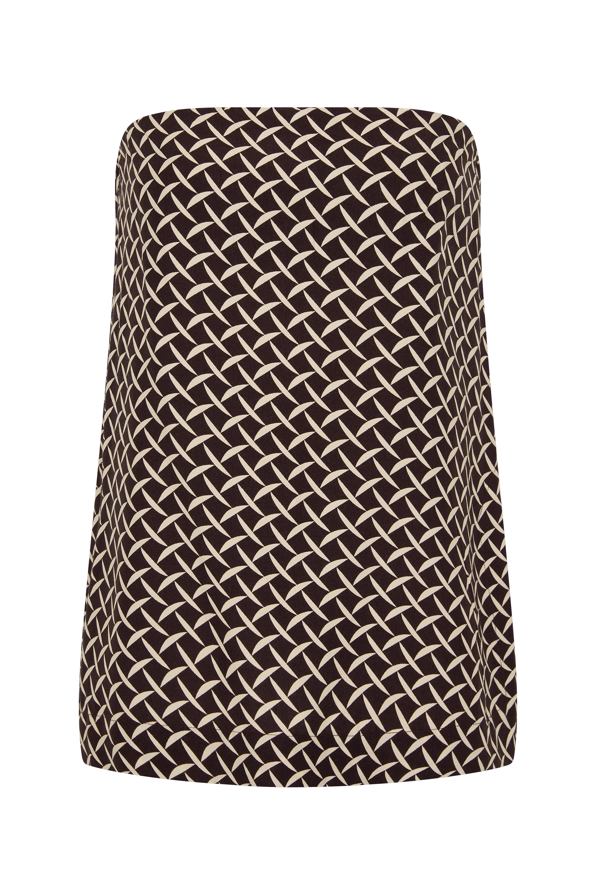 Ninette Strapless Top Espresso Geo - Final Sale