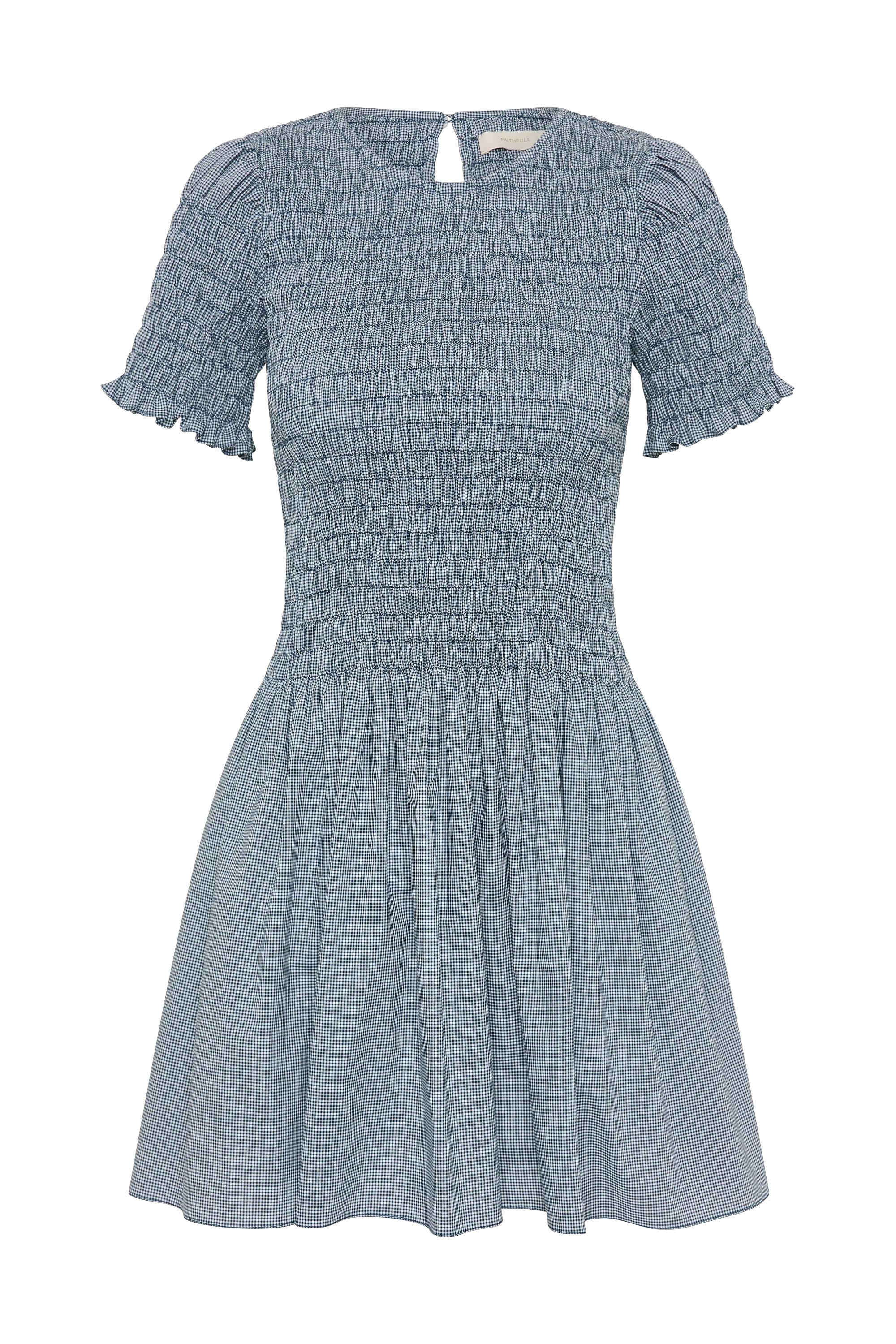 Edda Mini Dress Hanne Gingham Vintage Navy - Final Sale