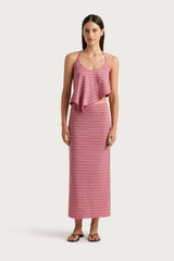 Maceio Top Vermillion Stripe - Final Sale