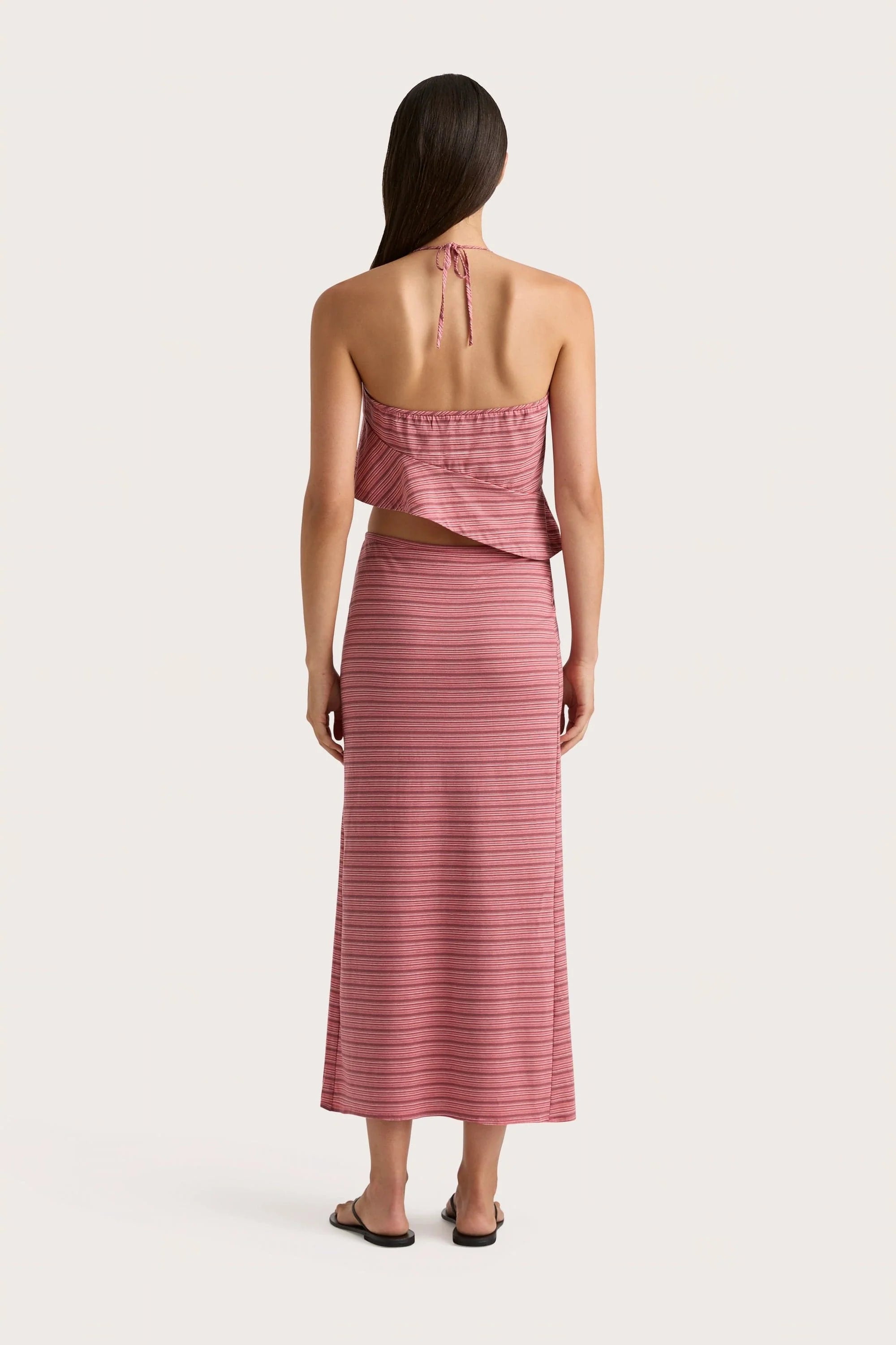 Maceio Top Vermillion Stripe - Final Sale