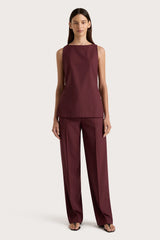 Emilie Trouser Bordeaux - Final Sale