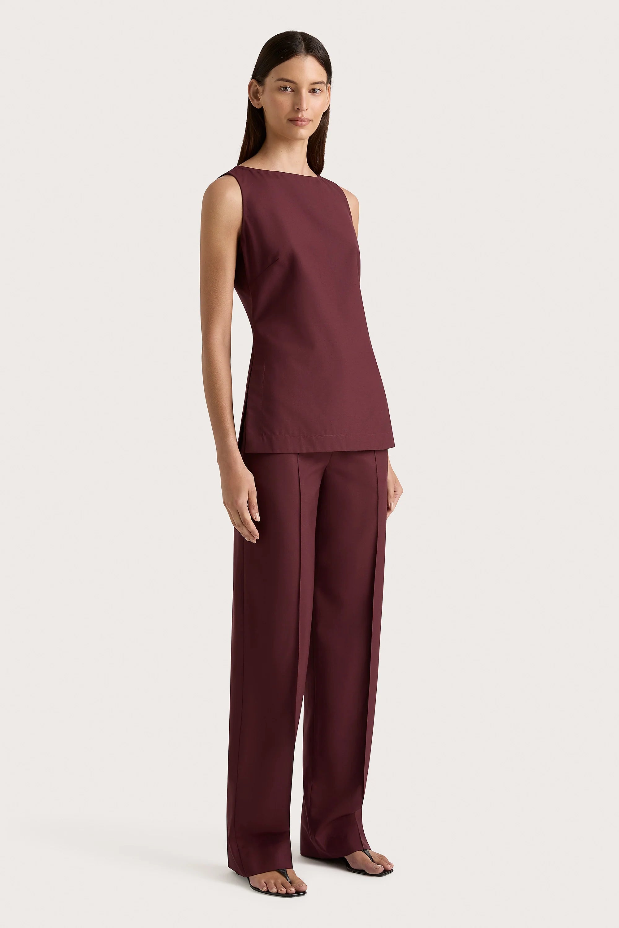 Emilie Trouser Bordeaux - Final Sale