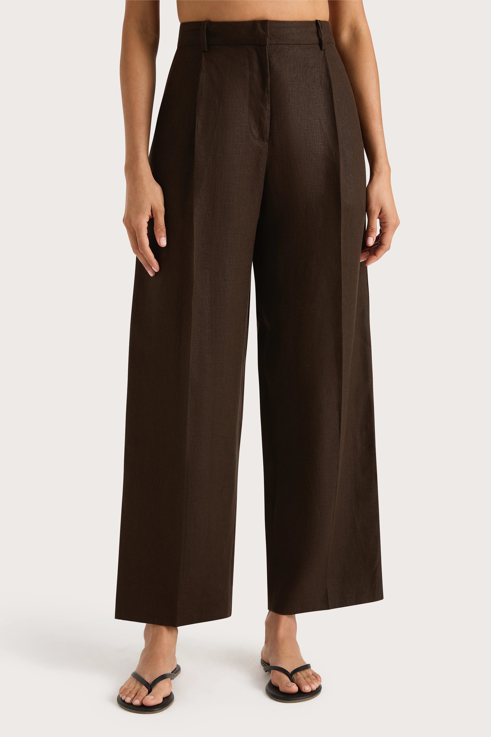 Stevie Trouser Coffee - Final Sale