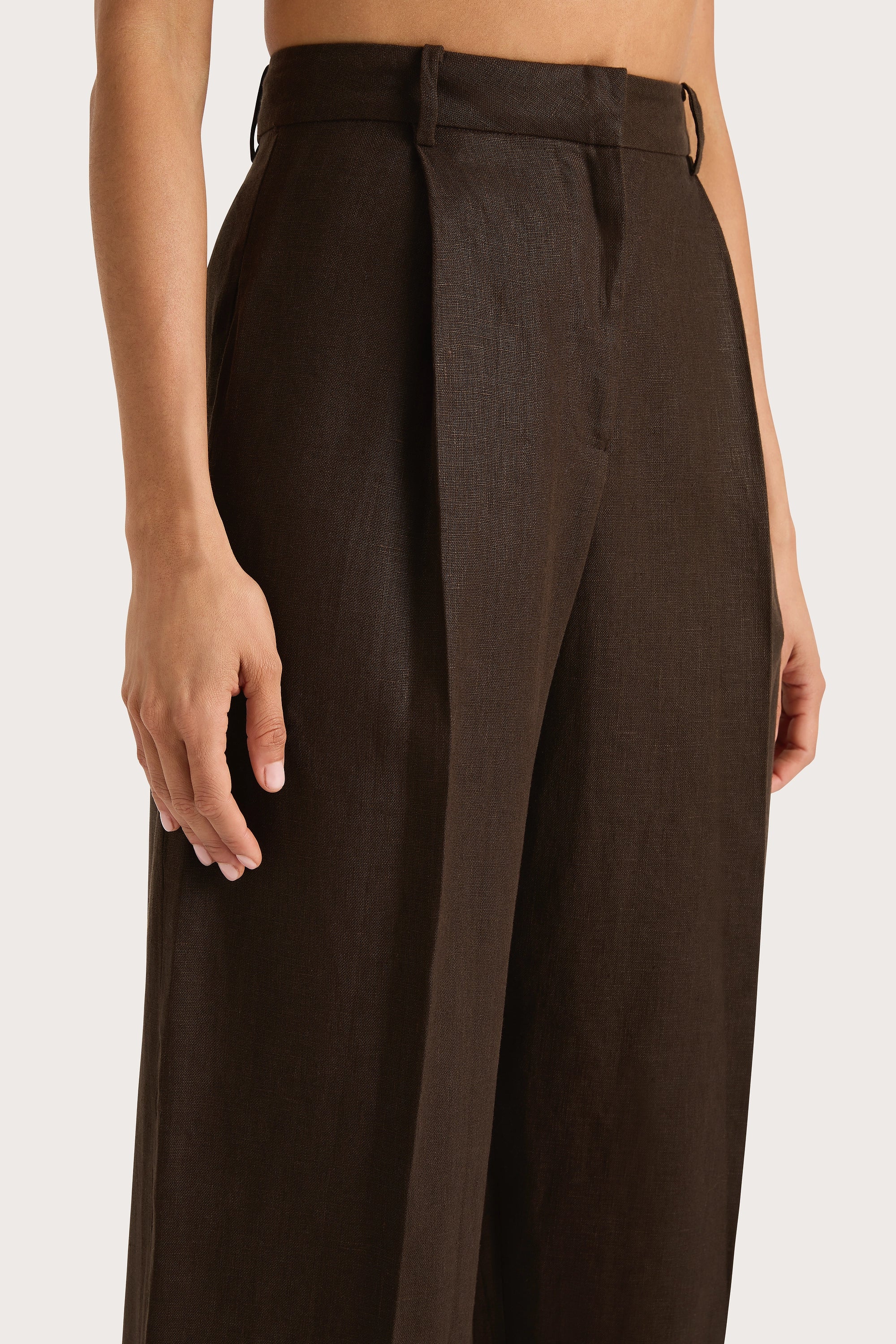 Stevie Trouser Coffee - Final Sale