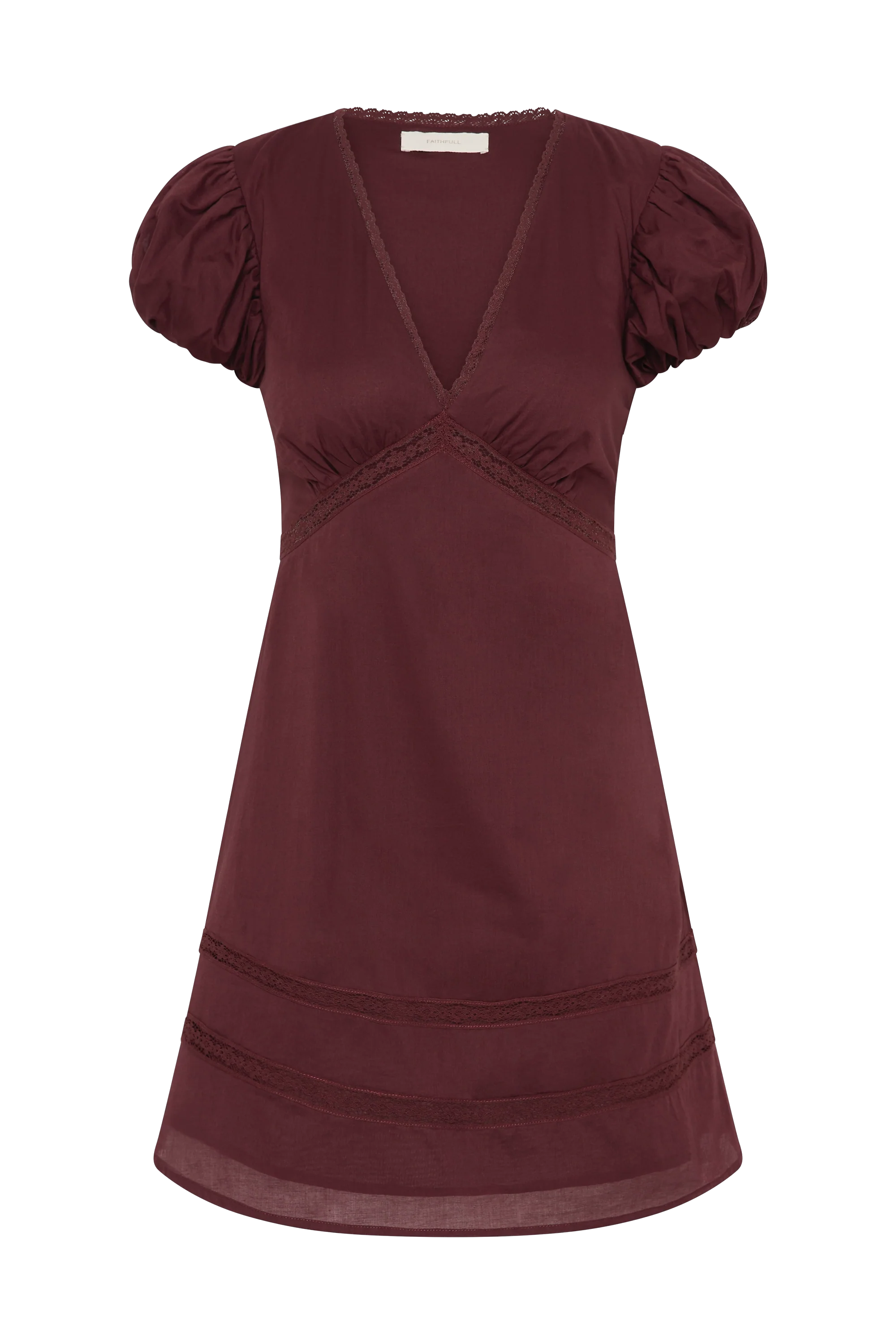 Ulla Mini Dress Bordeaux - Final Sale