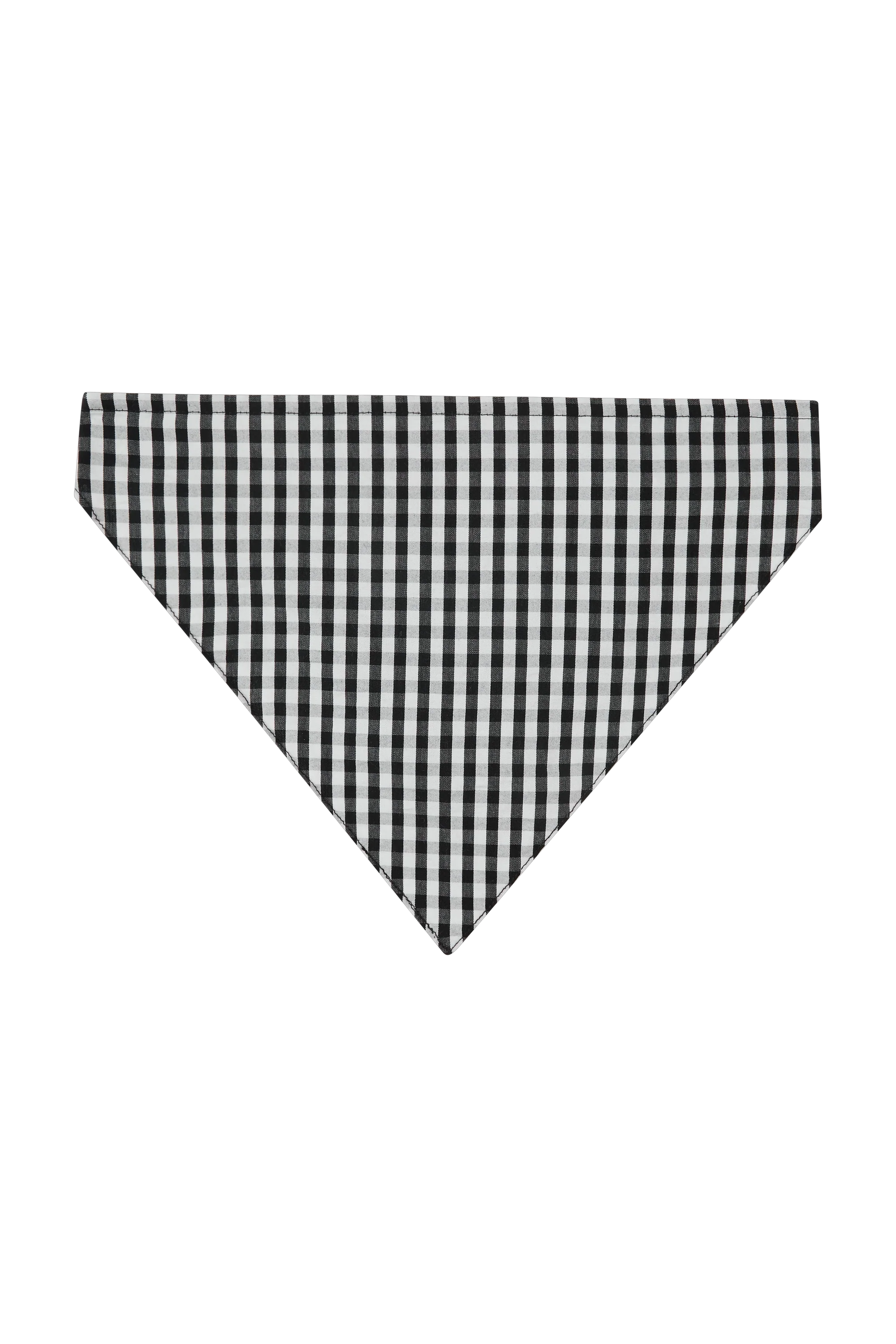 Lucia Head Scarf Black Textured Gingham - Final Sale