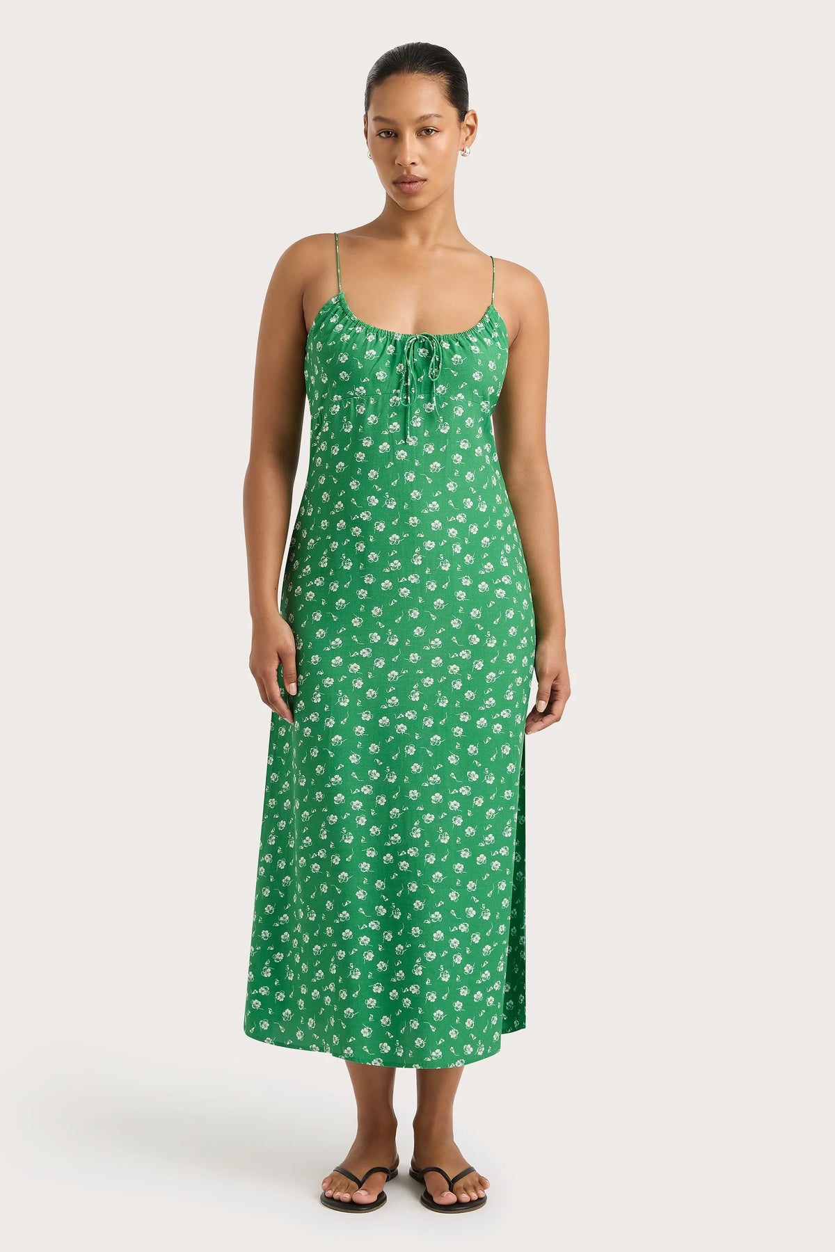 Pau Midi Dress Green - Final Sale