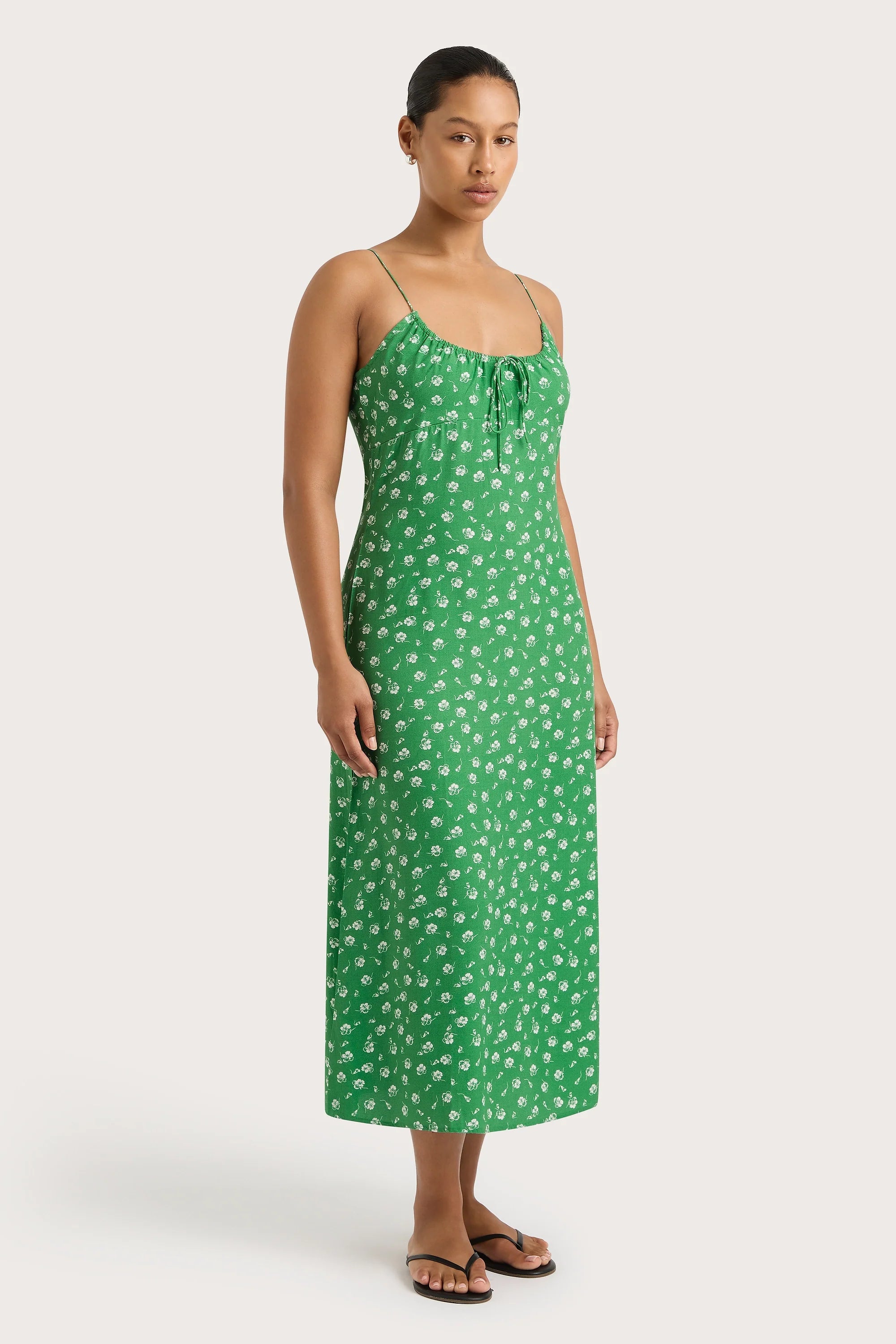 Pau Midi Dress Green - Final Sale