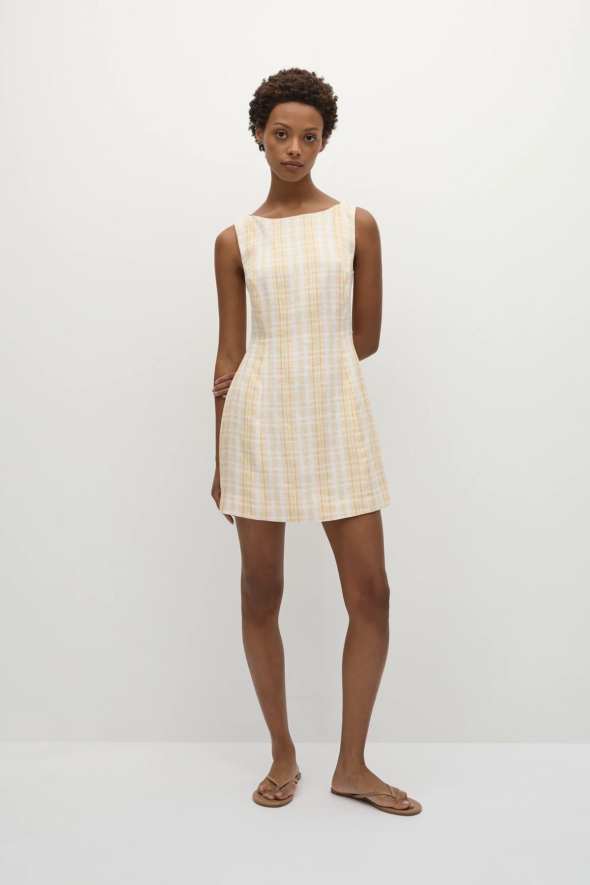 Lydie Mini Dress Piato Check - Final Sale