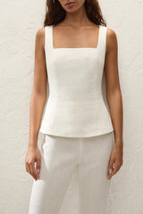 Mina Top White - Final Sale