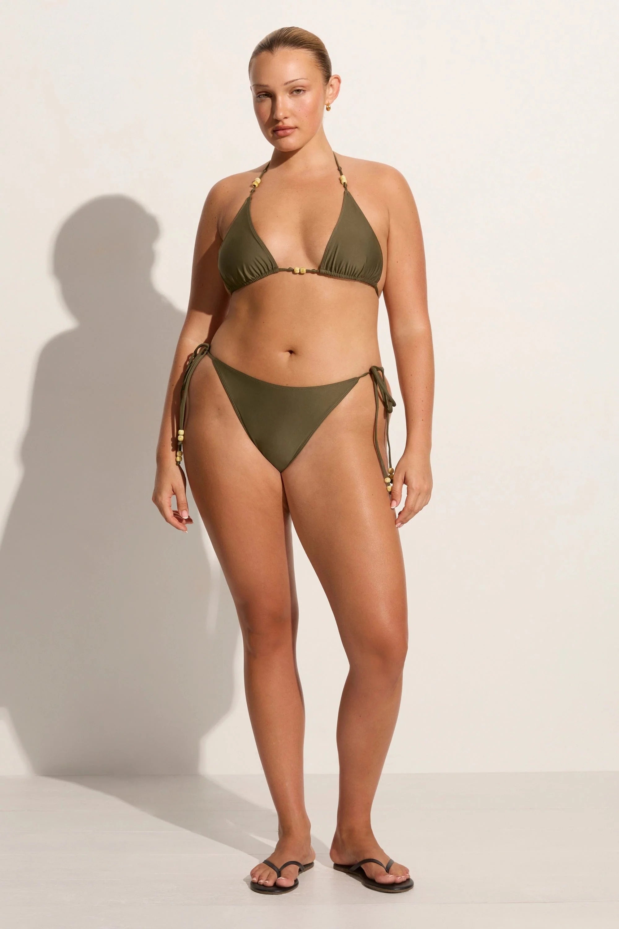 Ada Bikini Bottoms Khaki - Final Sale