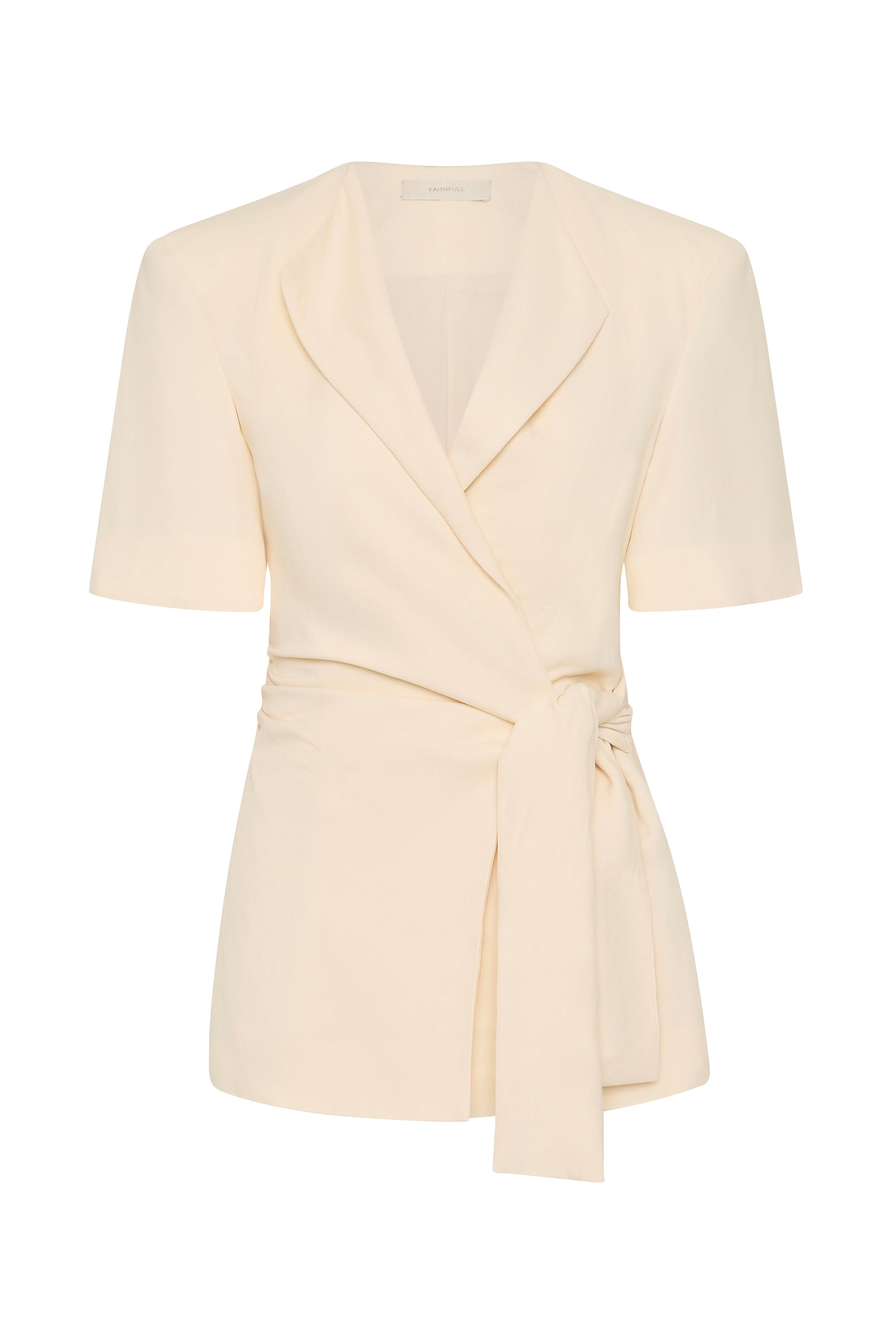 Ida Knot Blazer Latte - Final Sale