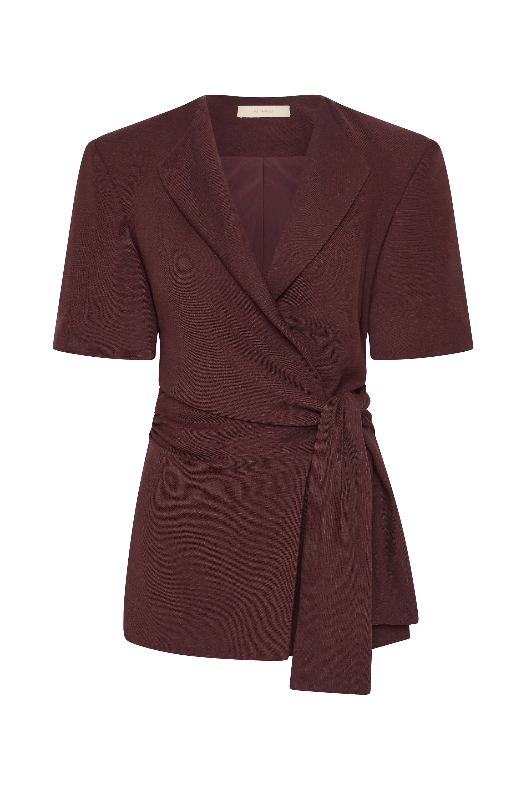 Ida Knot Blazer Port - Final Sale
