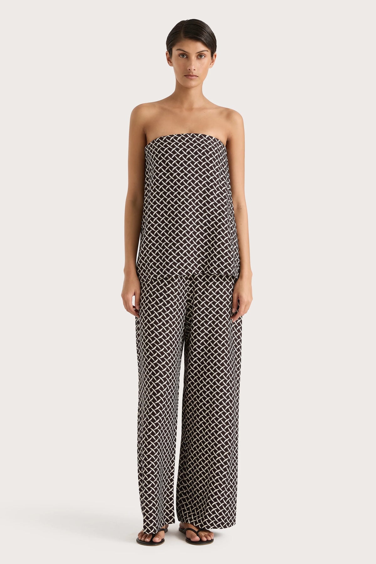 Dalene Pant Espresso Geo - Final Sale