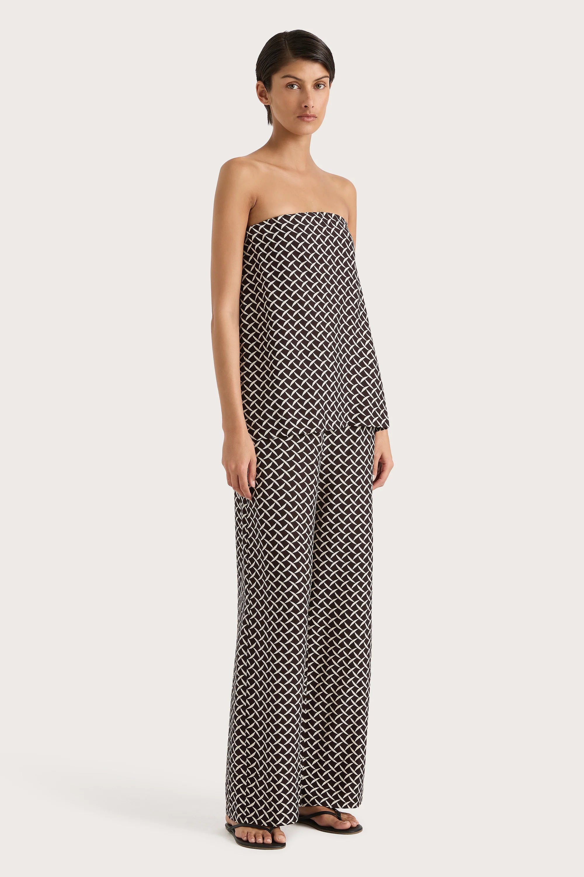 Dalene Pant Espresso Geo - Final Sale
