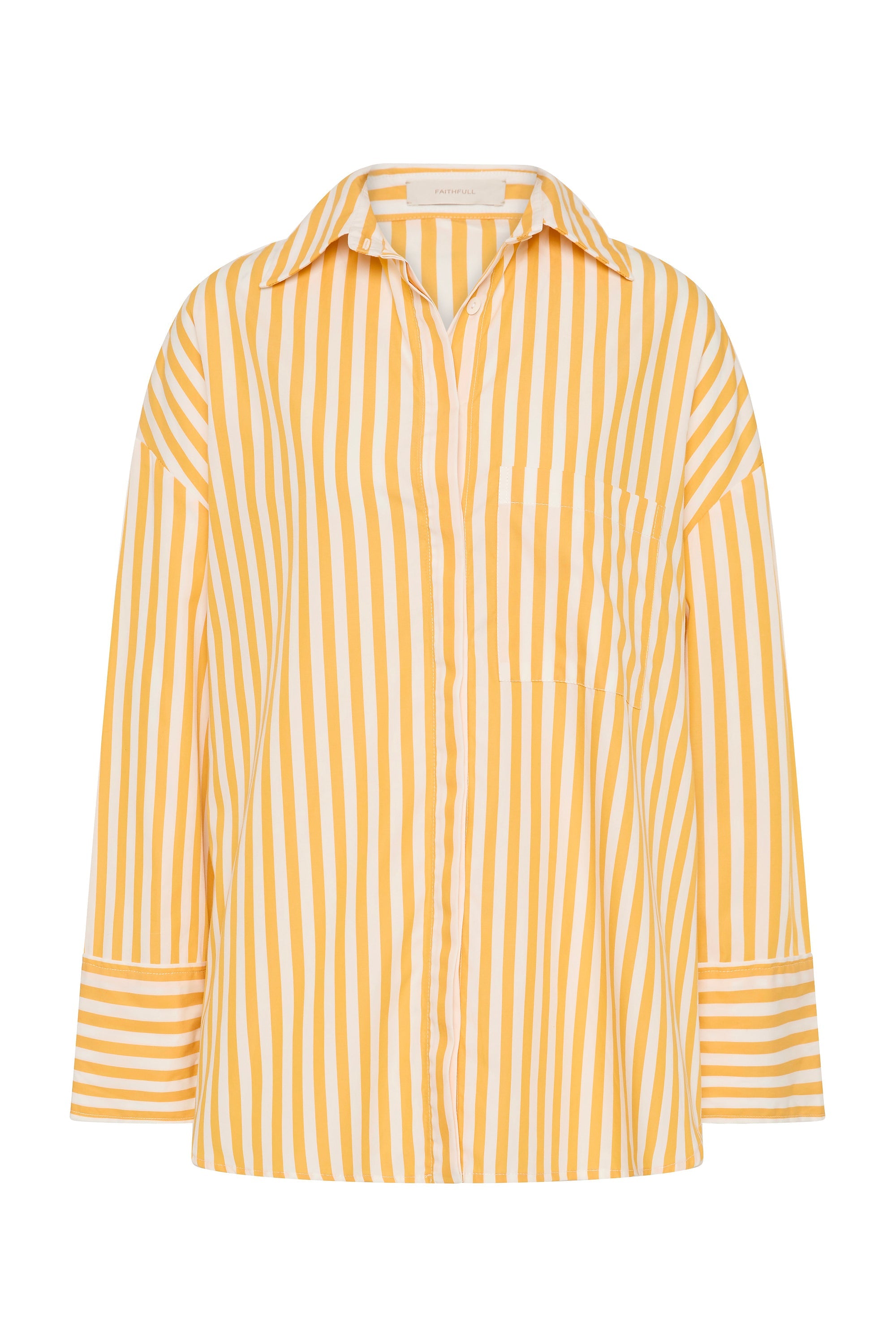 Clemente Shirt Orozco Stripe Mustard - Final Sale