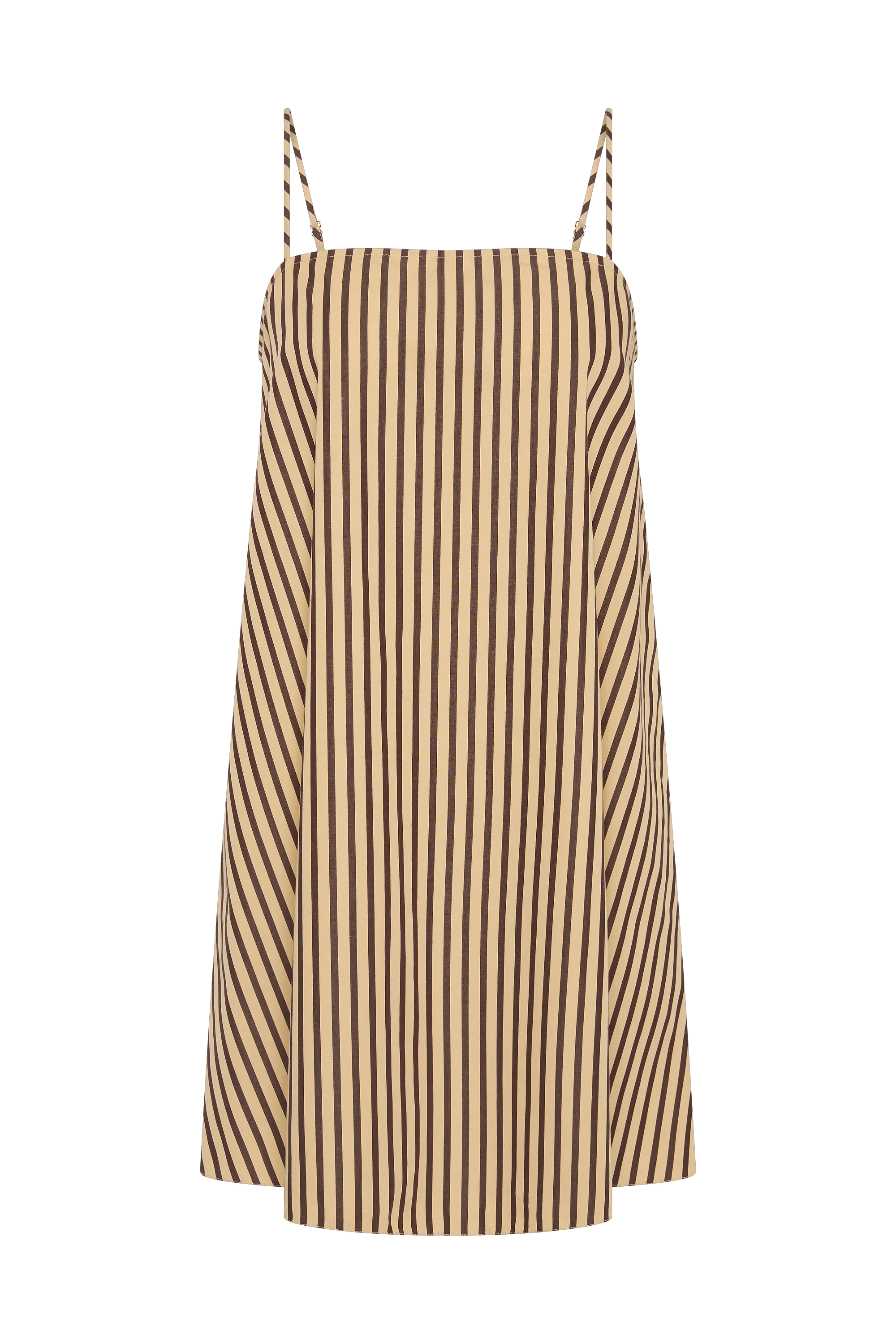 Sorra Mini Dress Carmen Stripe Sand Cedar