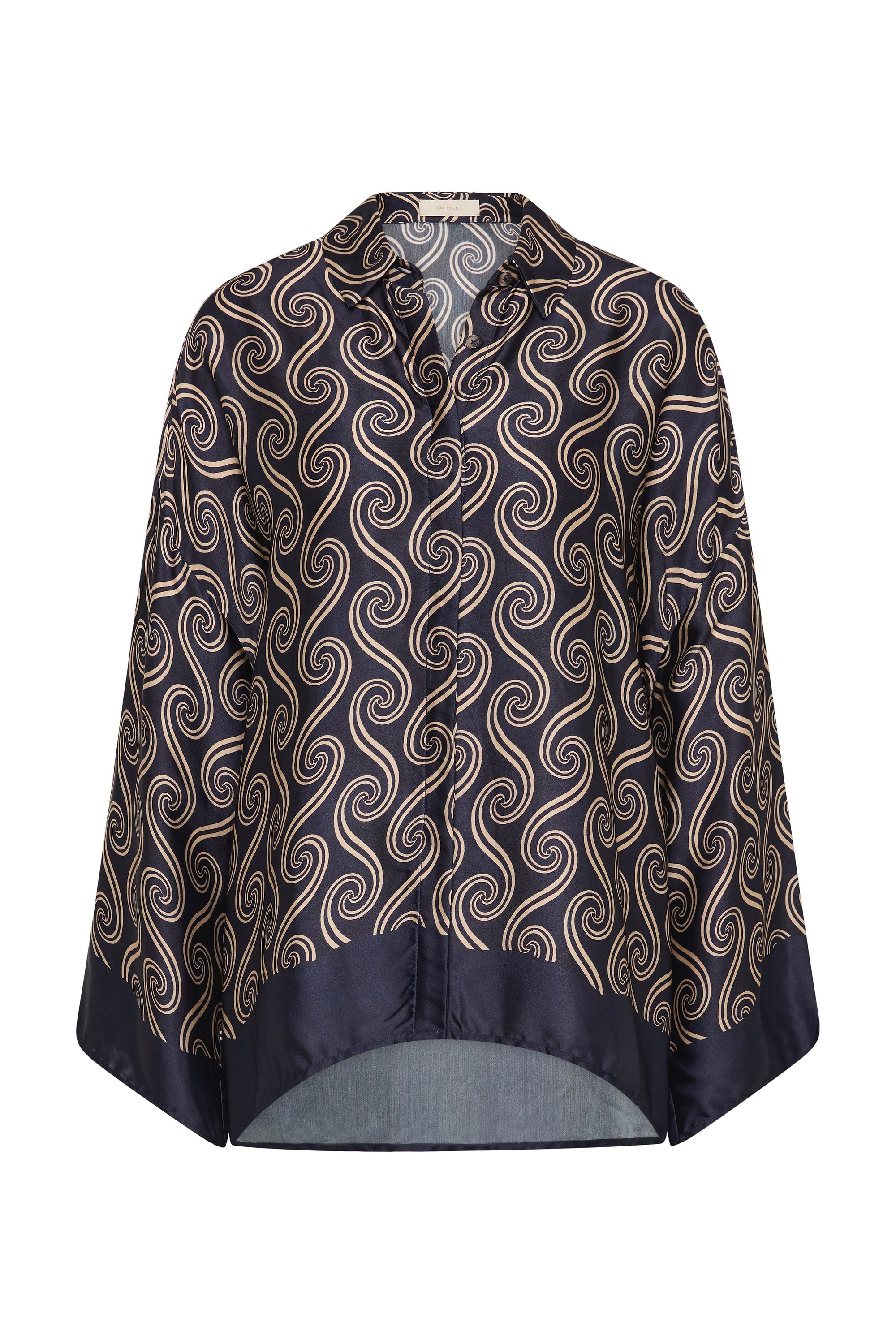 Cora Shirt Juanita Swirl Indigo - Final Sale