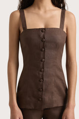 Corbiere Vest Bistre - Final Sale