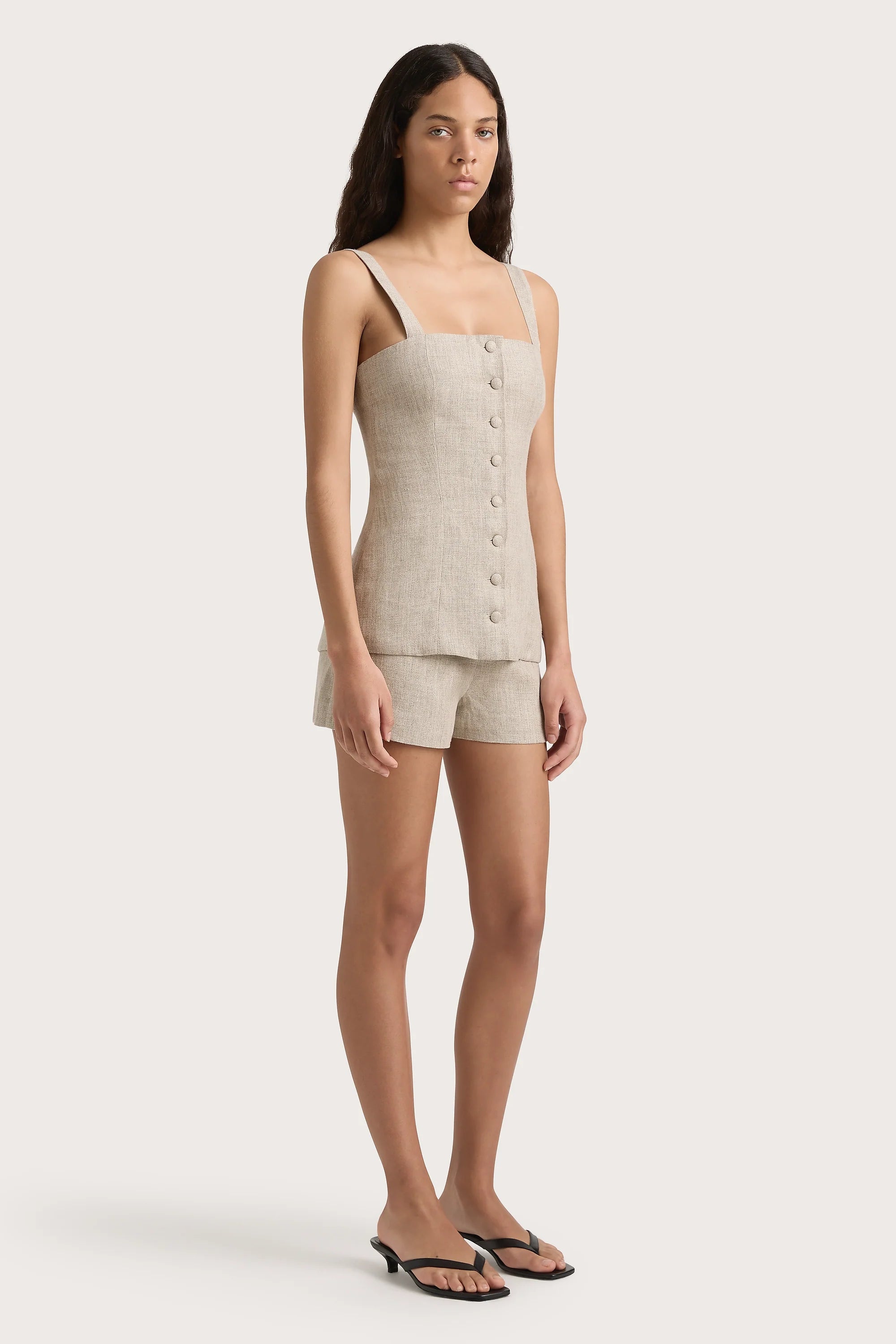 Corbiere Vest Oatmeal - Final Sale