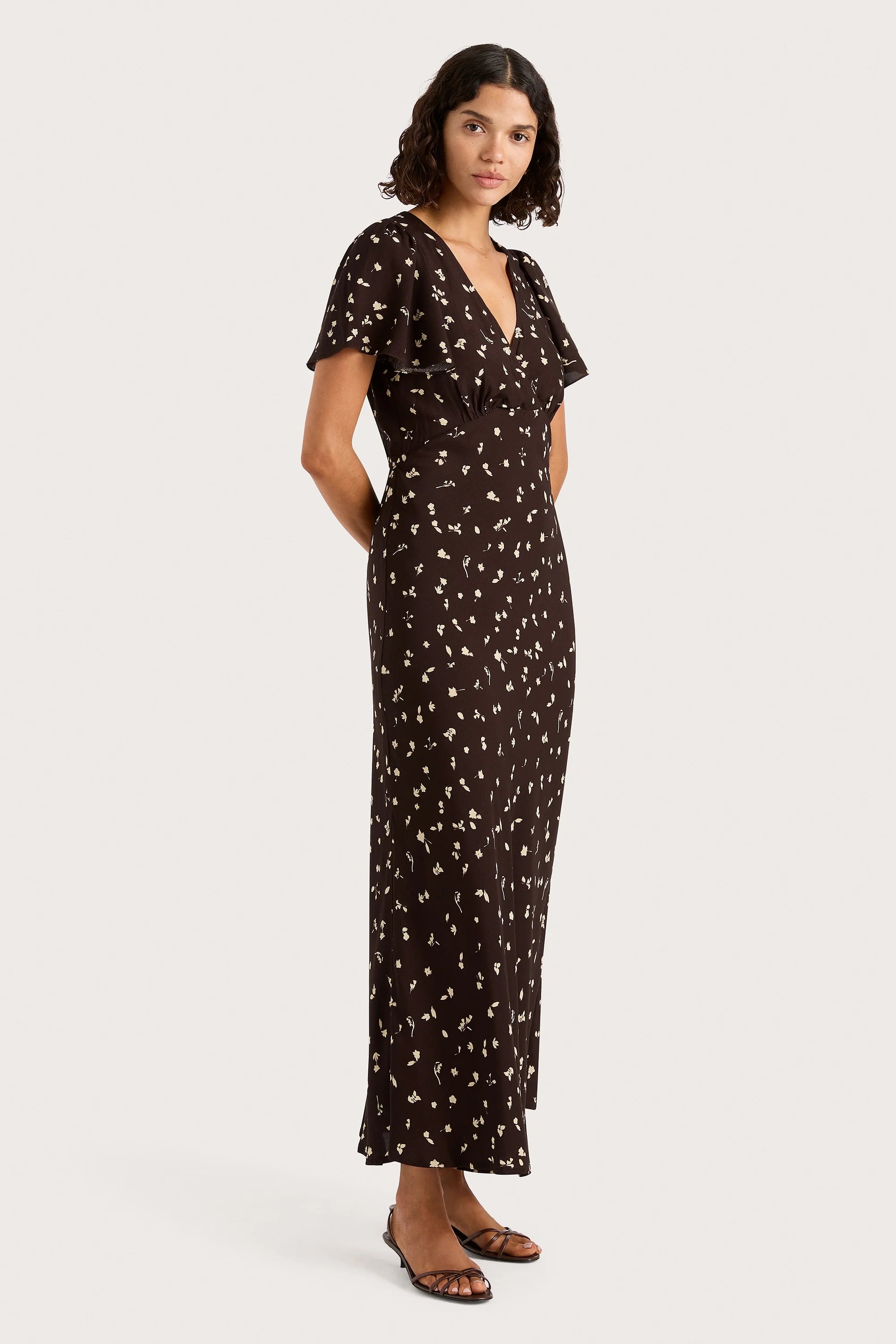 Boda Midi Dress Clover Brown - Final Sale