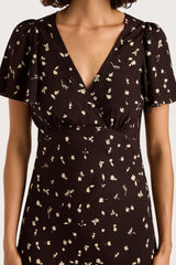 Boda Midi Dress Clover Brown - Final Sale