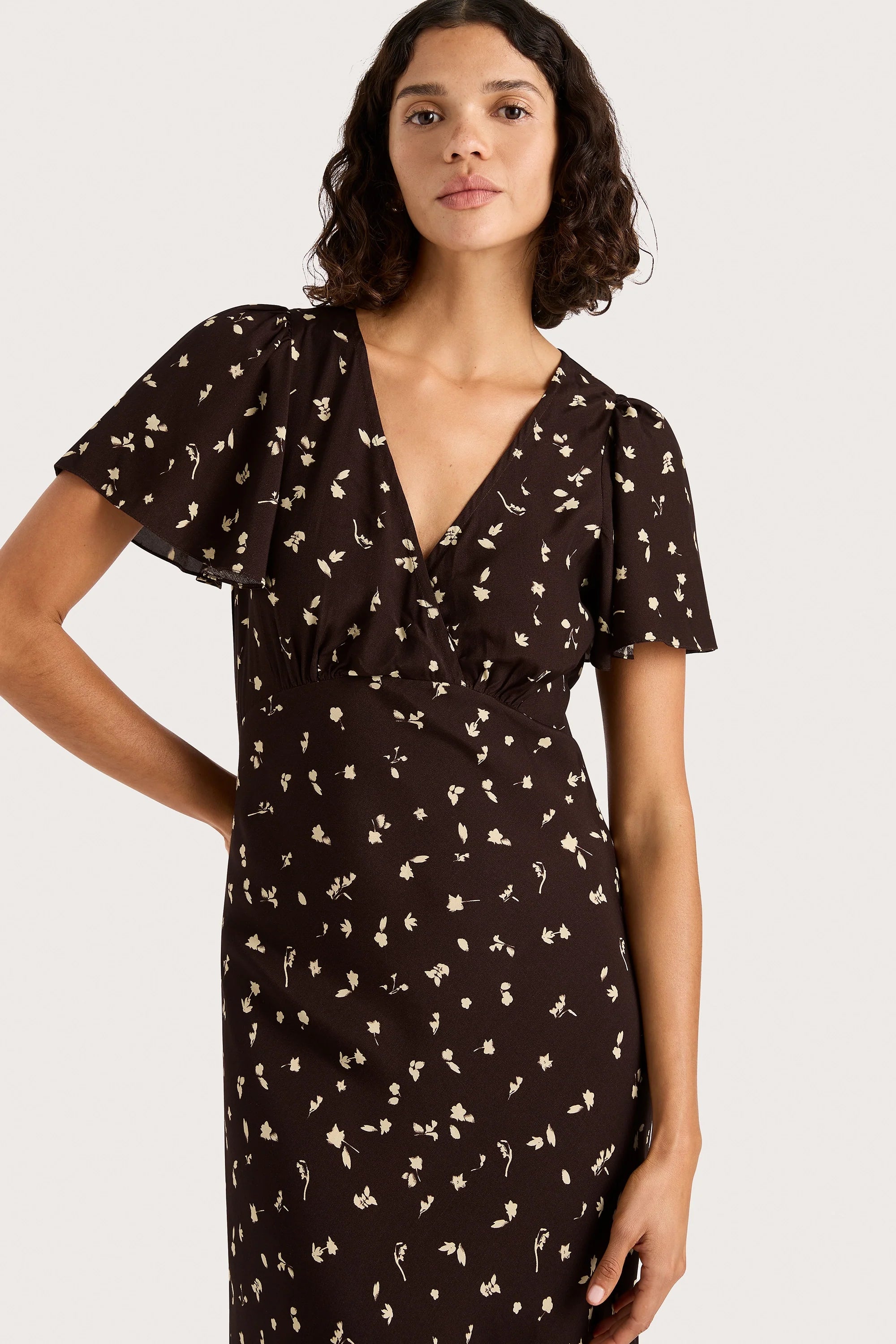 Boda Midi Dress Clover Brown - Final Sale