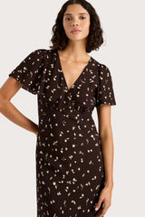 Boda Midi Dress Clover Brown - Final Sale