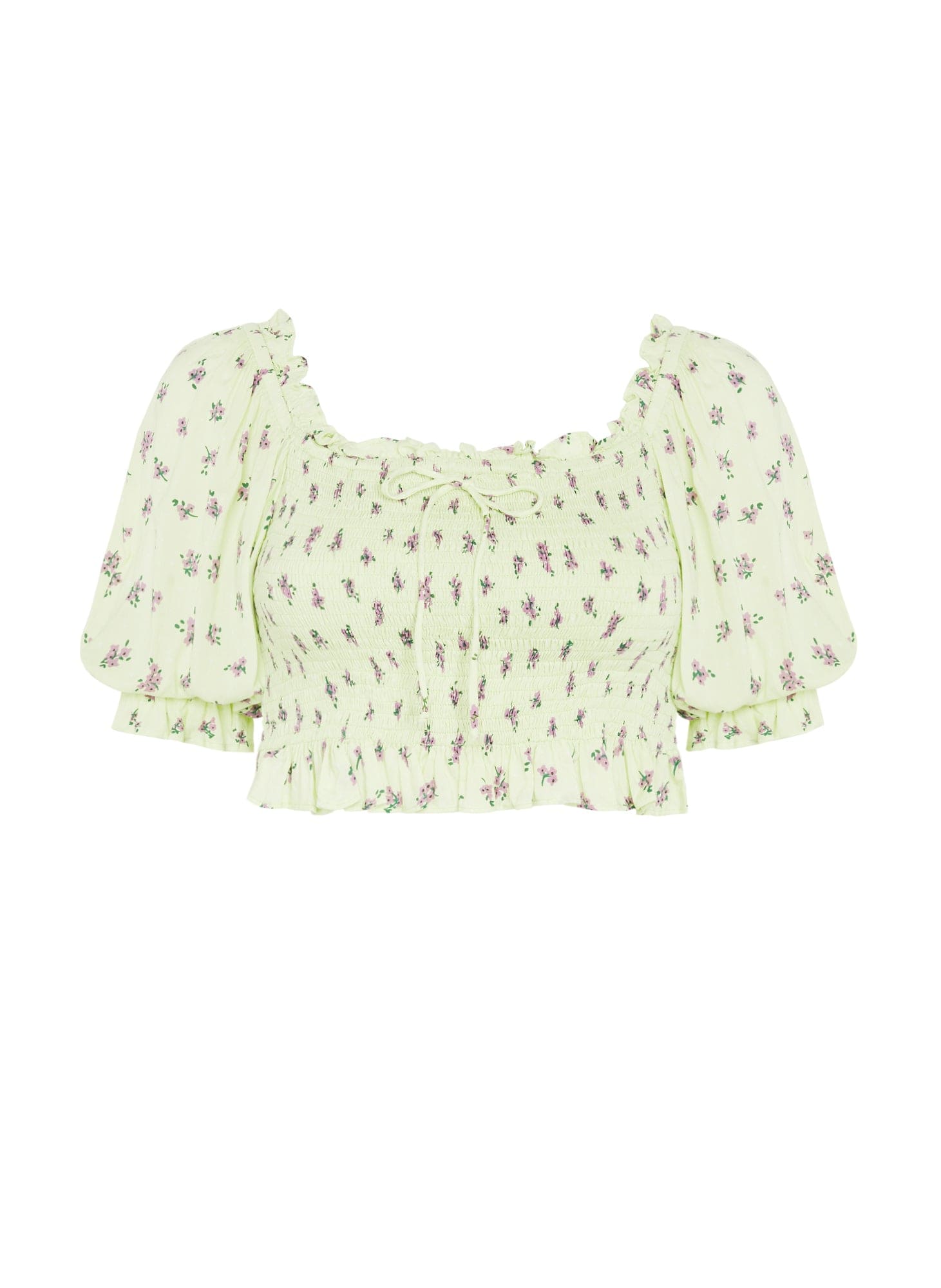 Isadora Top Luda Floral Lime - Final Sale