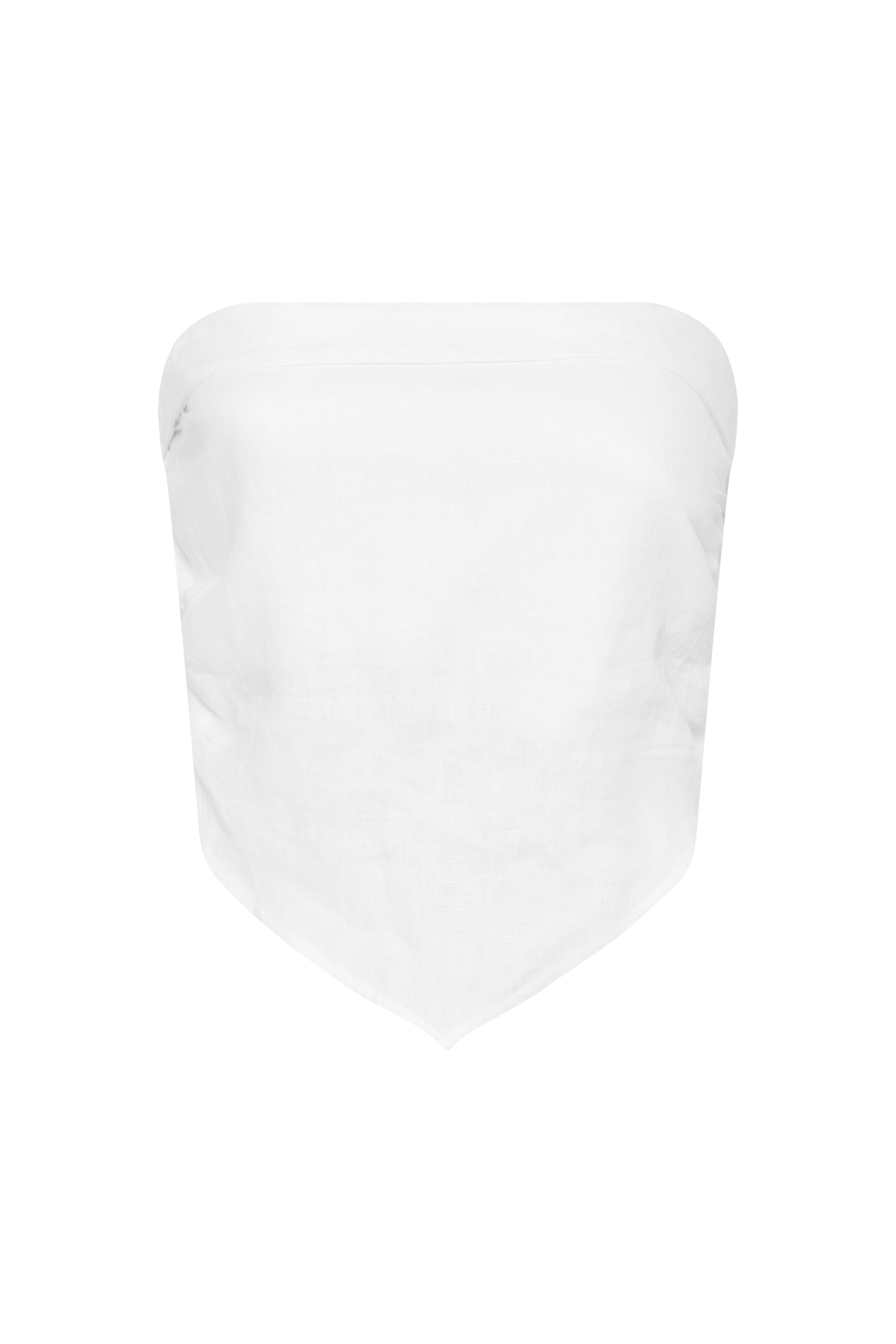 Antibes Strapless Top White - Final Sale